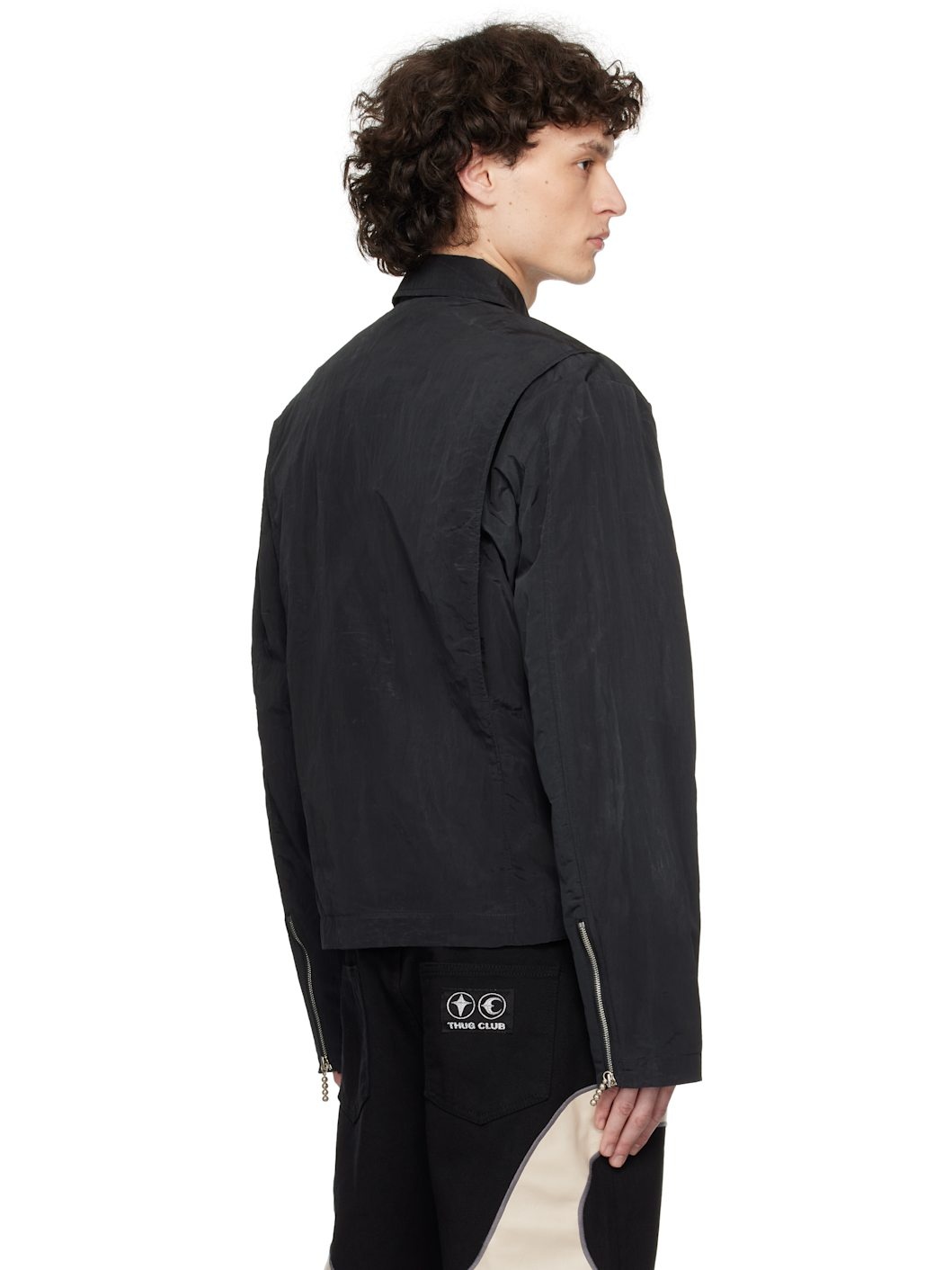 Black Scarred Bio Soldier Jacket - 3