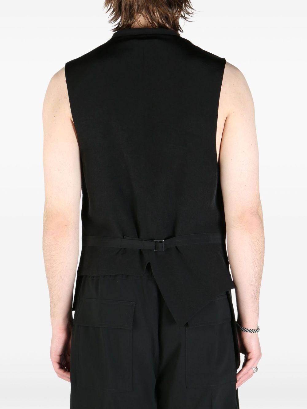 pleated waistcoat - 4