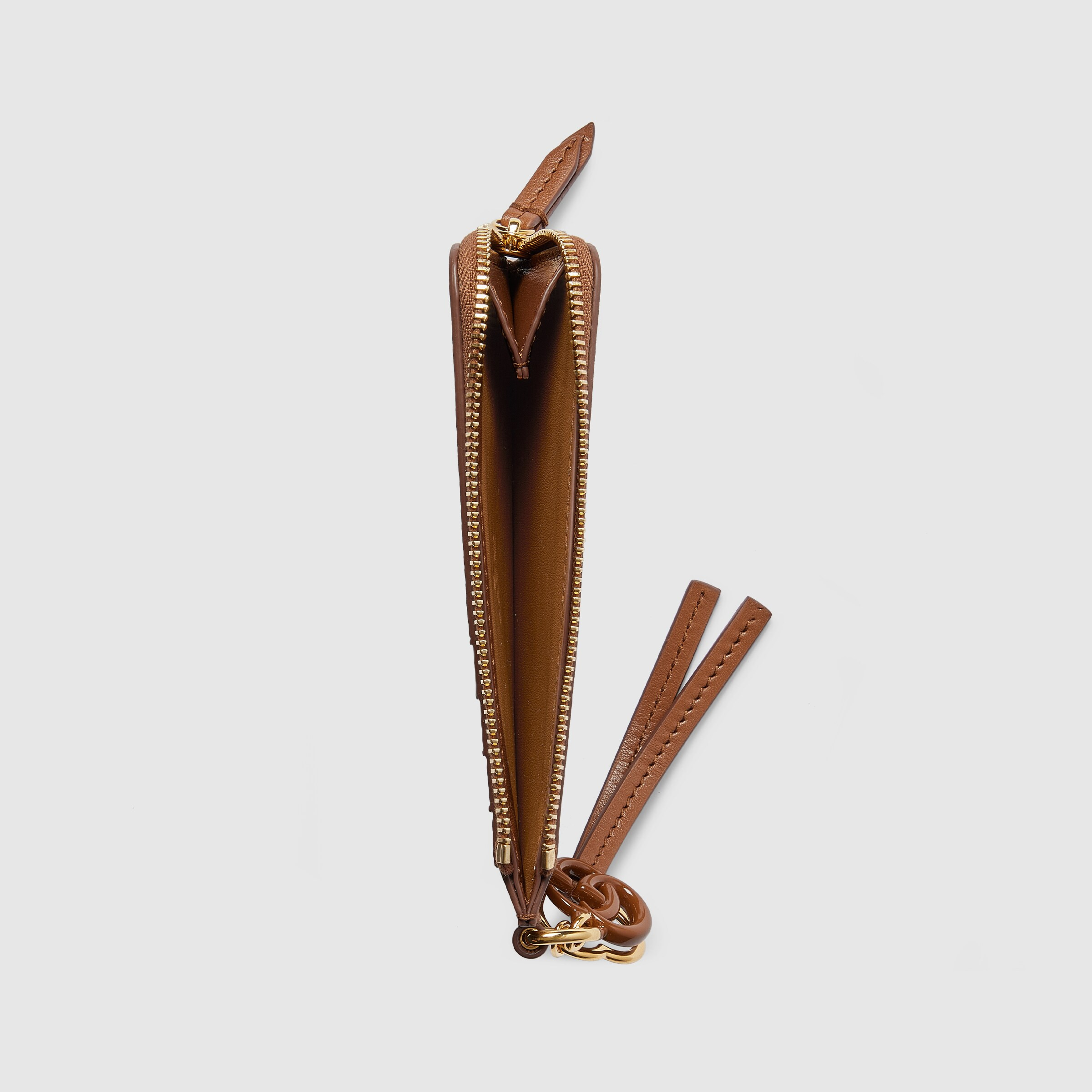 Card case with Double G charm - 2