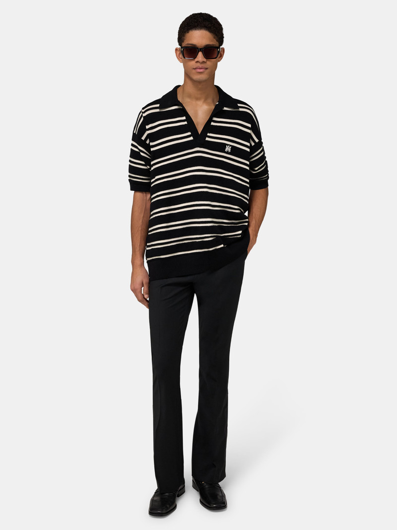 AMIRI MA STRIPE KNIT SS POLO outlook