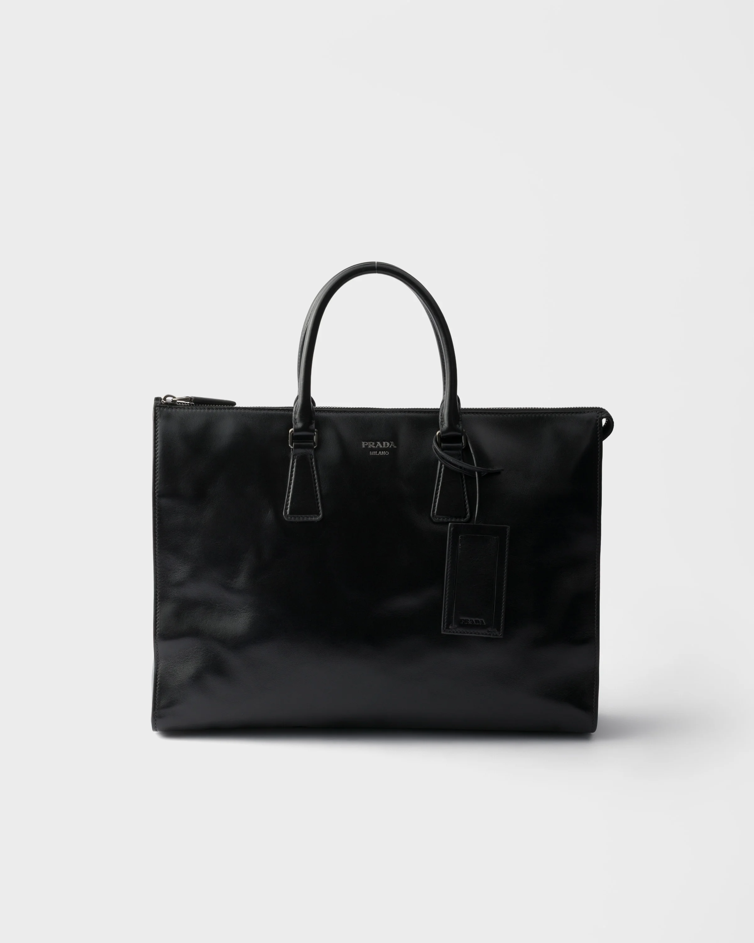 Leather tote bag - 1