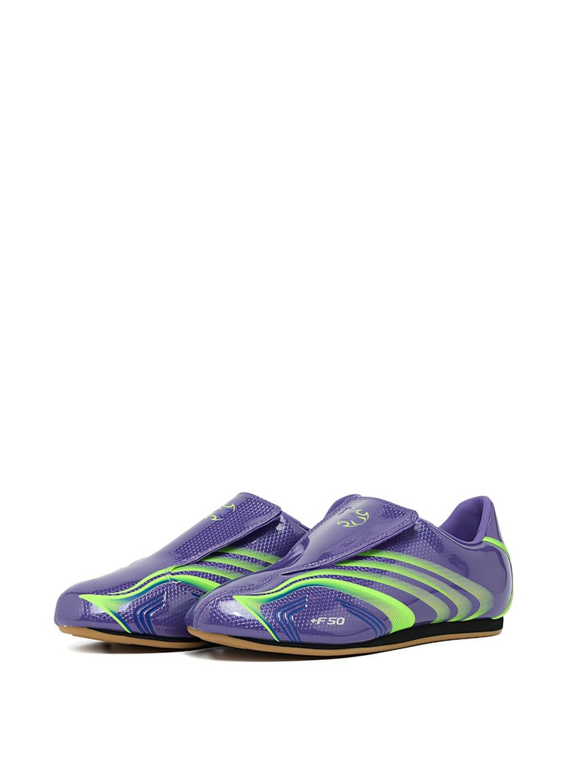 adidas F50 Taekwondo "Purple Rush/Lucid Lemon" sneakers outlook