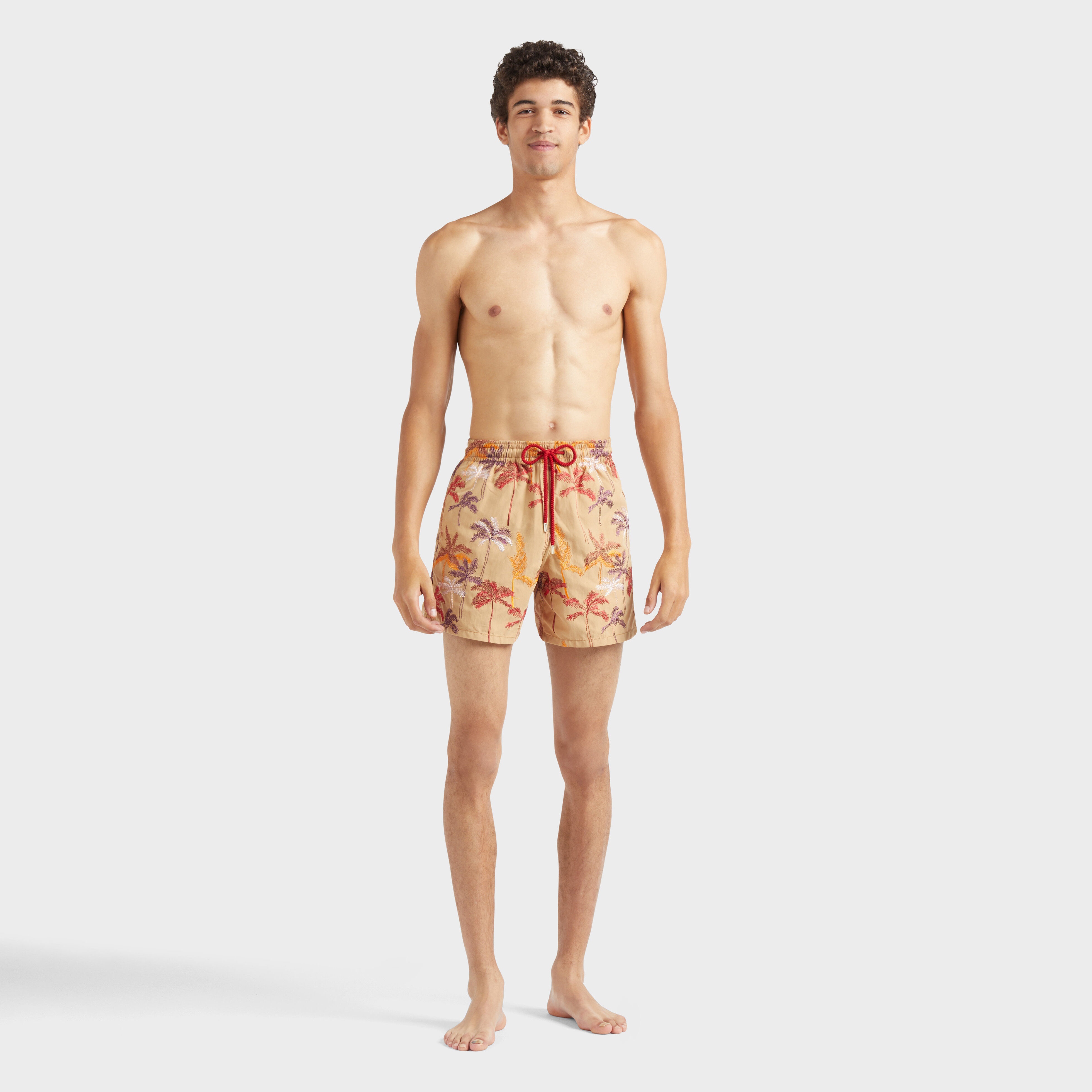 Men Swim Trunks Embroidered Palm Offset - Limited Edition - 3