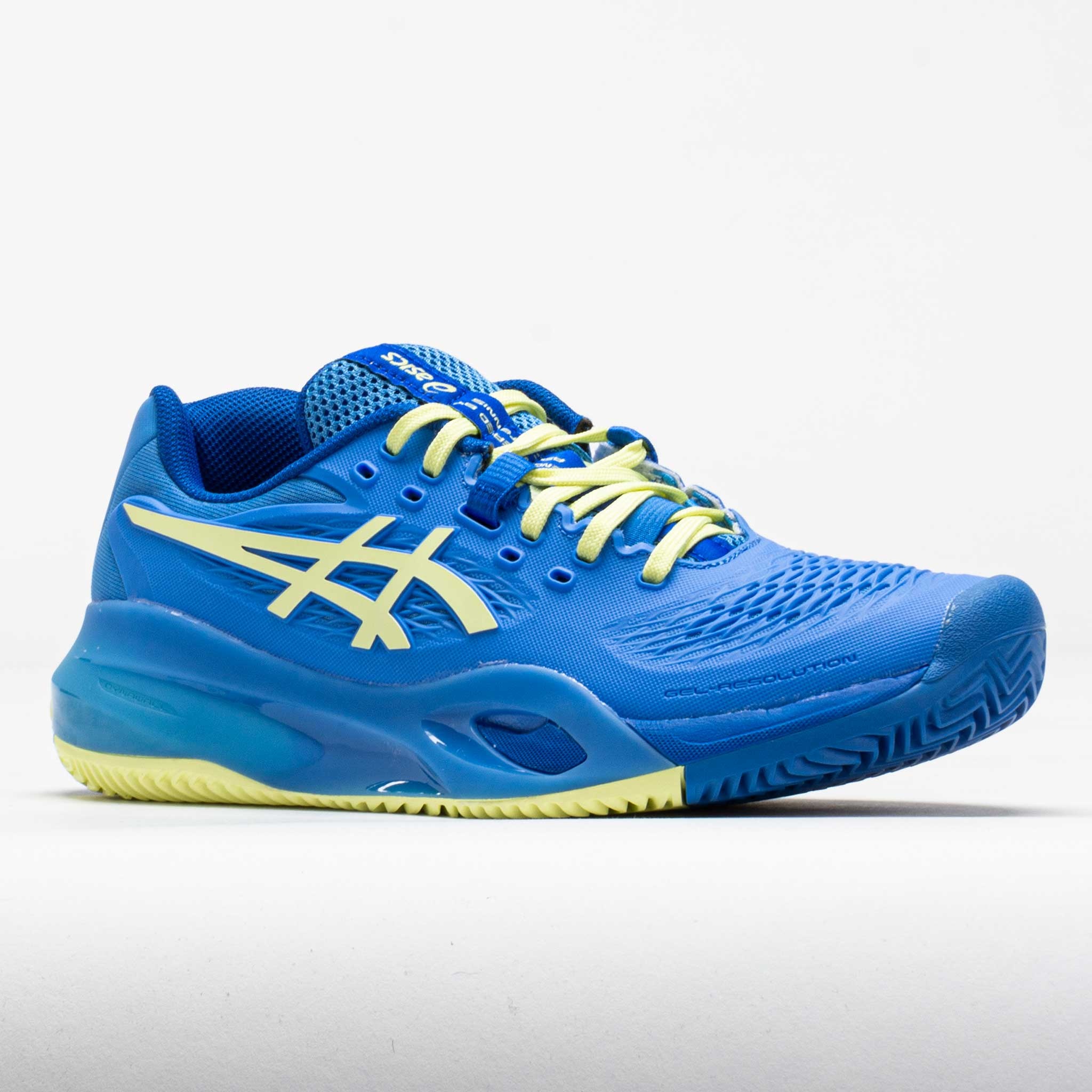 ASICS GEL-Resolution X Clay Women's Blue Coast/Huddle Yellow - 5