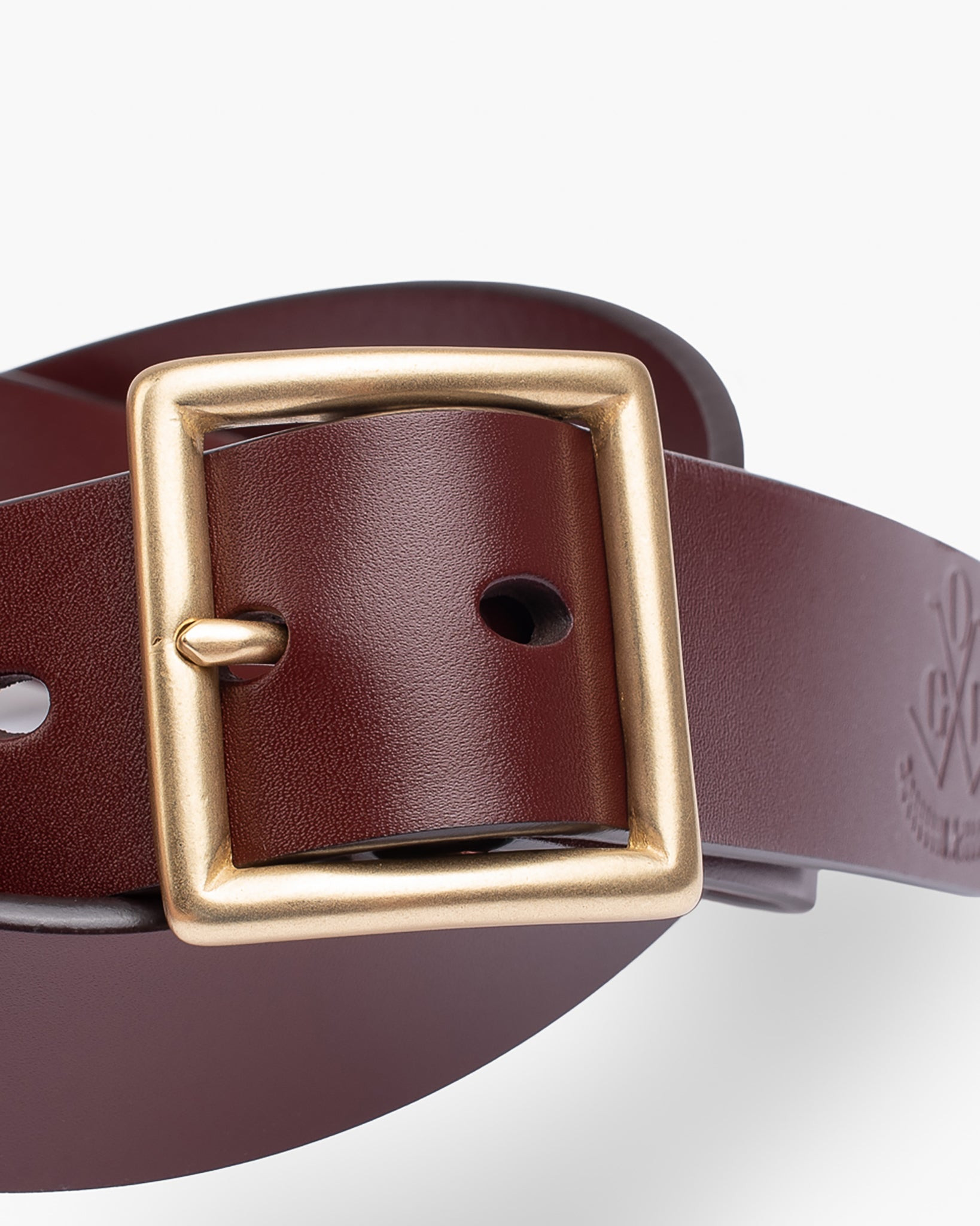 OGL-BELT-FULL-VTG-TAN OGL Vintage Buckle Leather Belt - Tan - 3