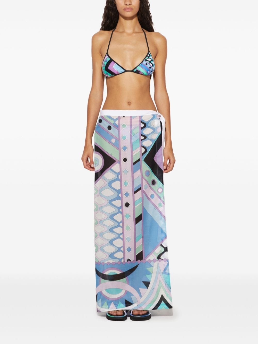 Vivara-print bikini top - 3