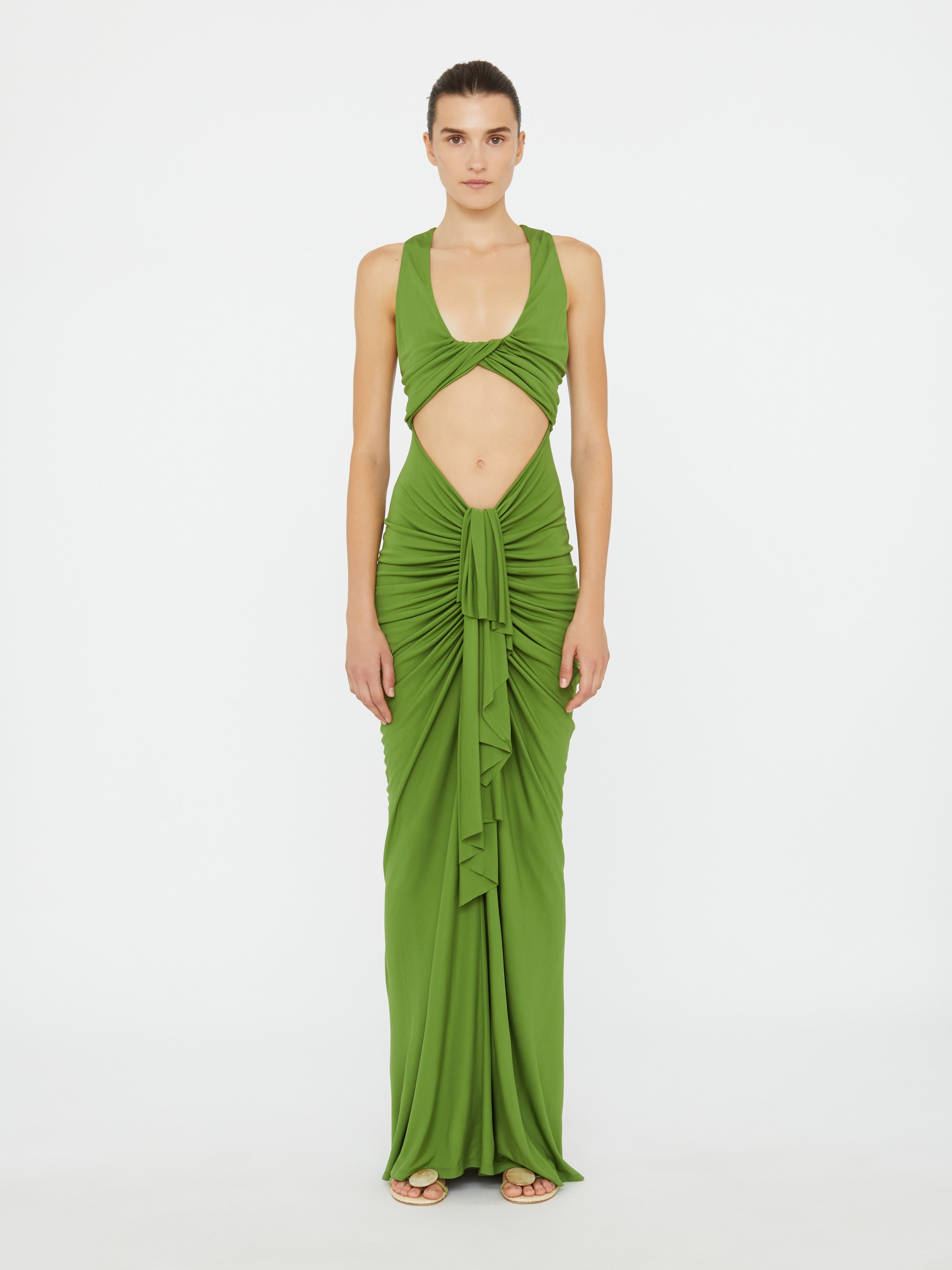 Vivenda Drape Front Dress - 1