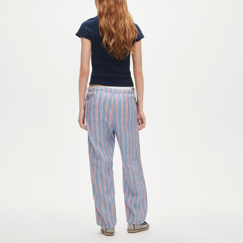Soleil pant in striped linen 5