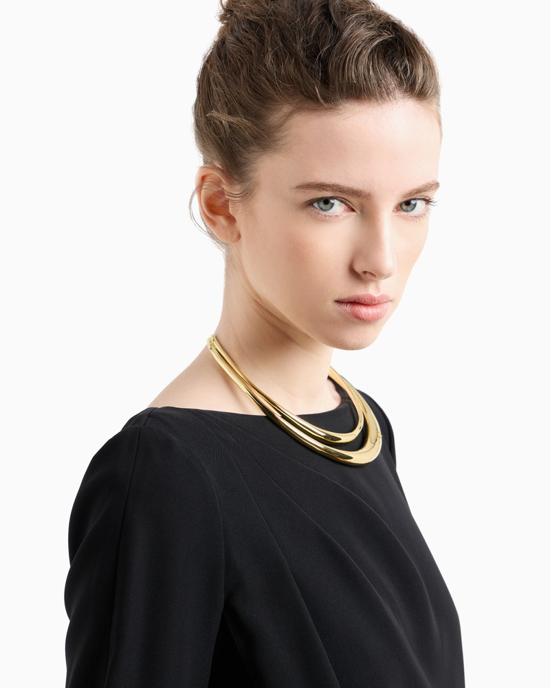 EMPORIO ARMANI TECHNICAL CADY DRESS WITH FRONT PANEL outlook