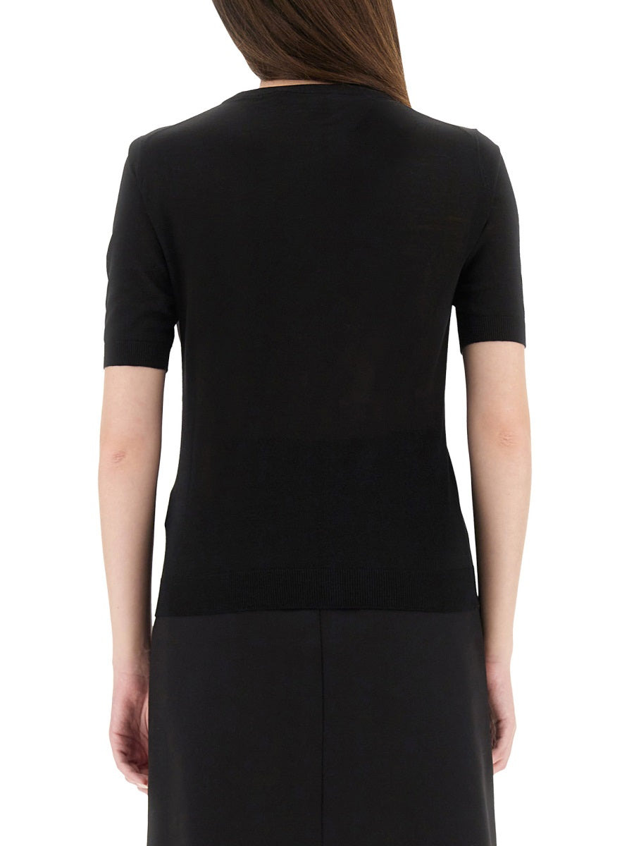 Versace Women Logo Knit T-Shirt - 3