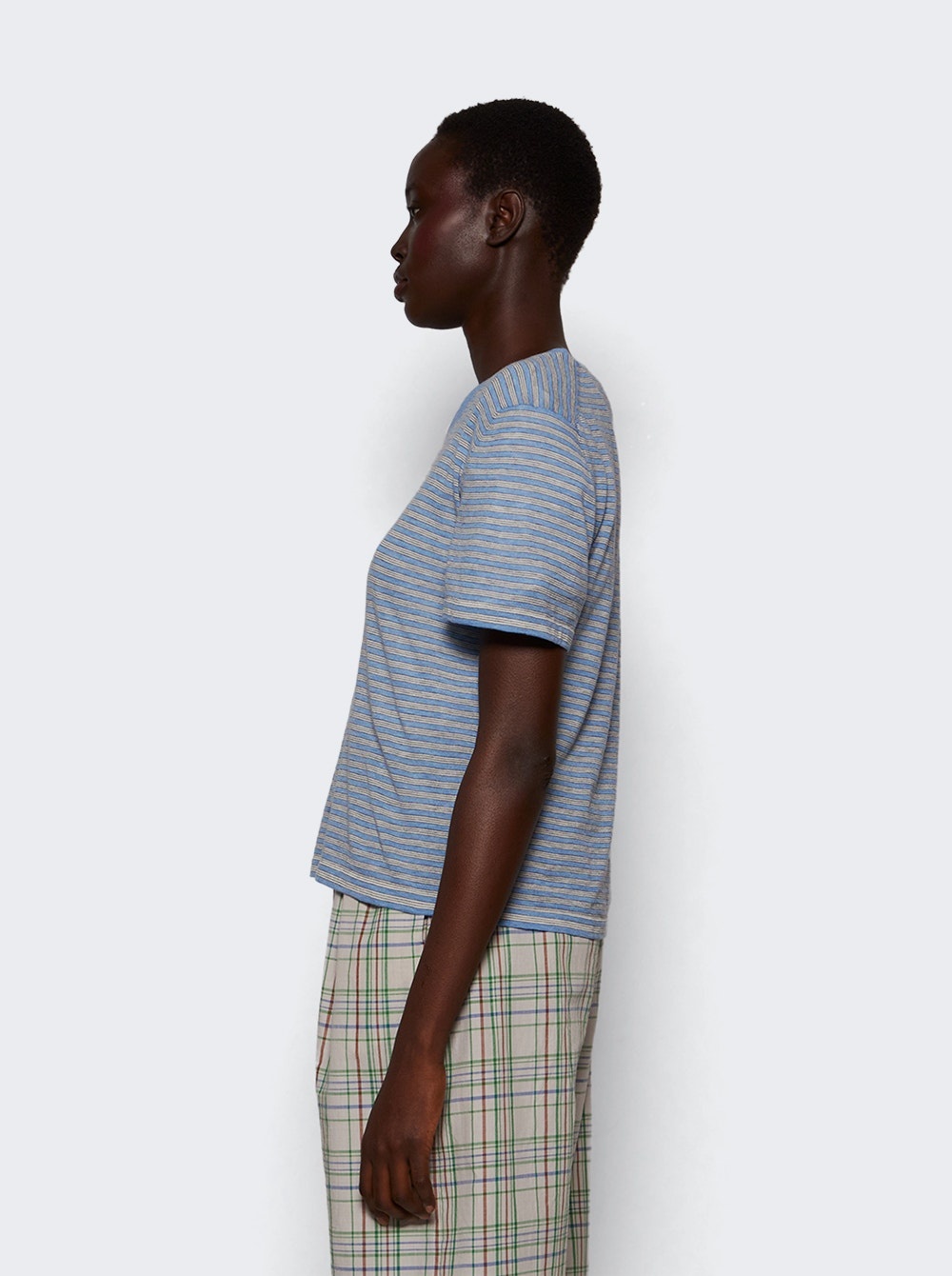 Jansu Top Blue And White Stripe - 3