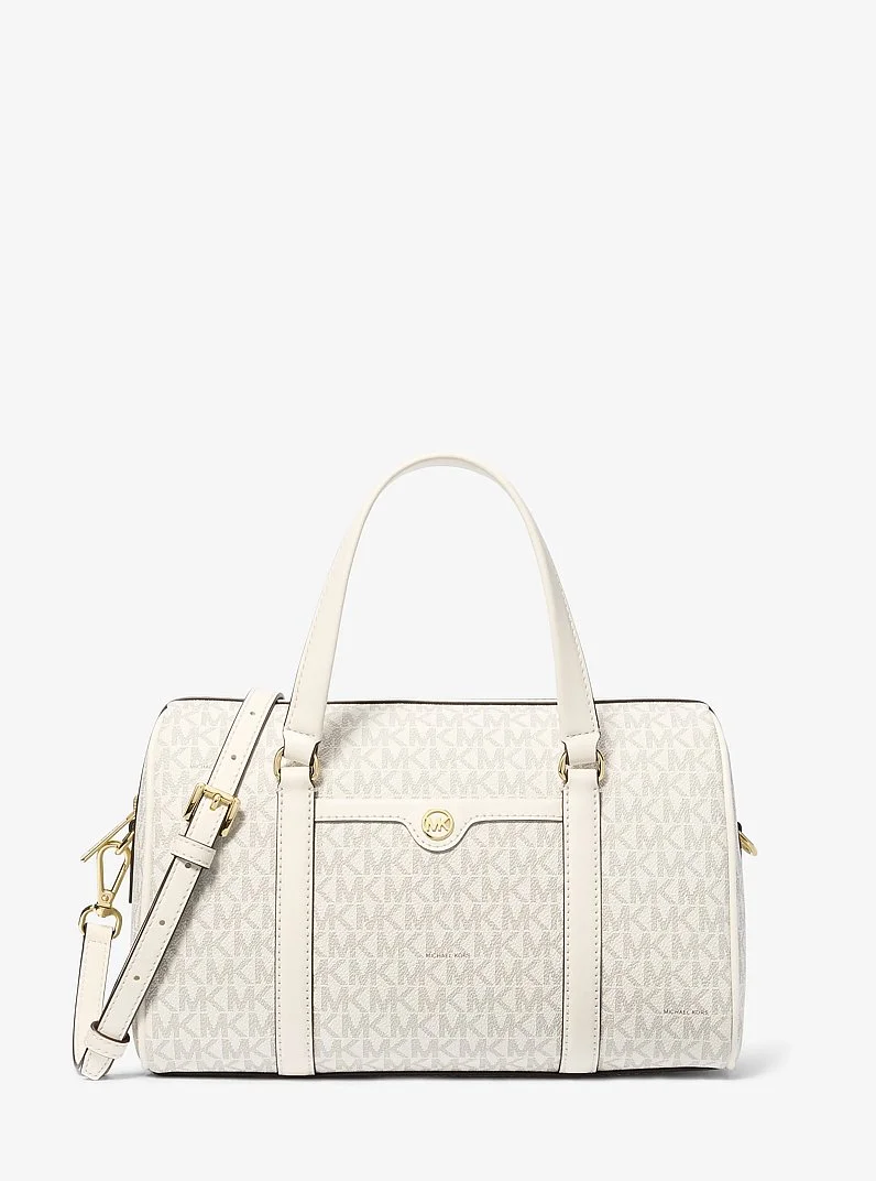 Jet Set Travel Medium Signature Logo Duffel Crossbody Bag - 1