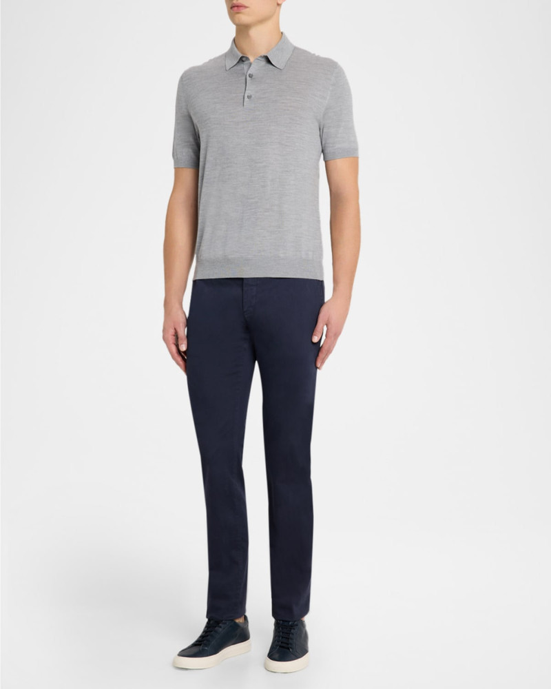Loro Piana Men's Sottile Short-Sleeve Polo Sweater outlook