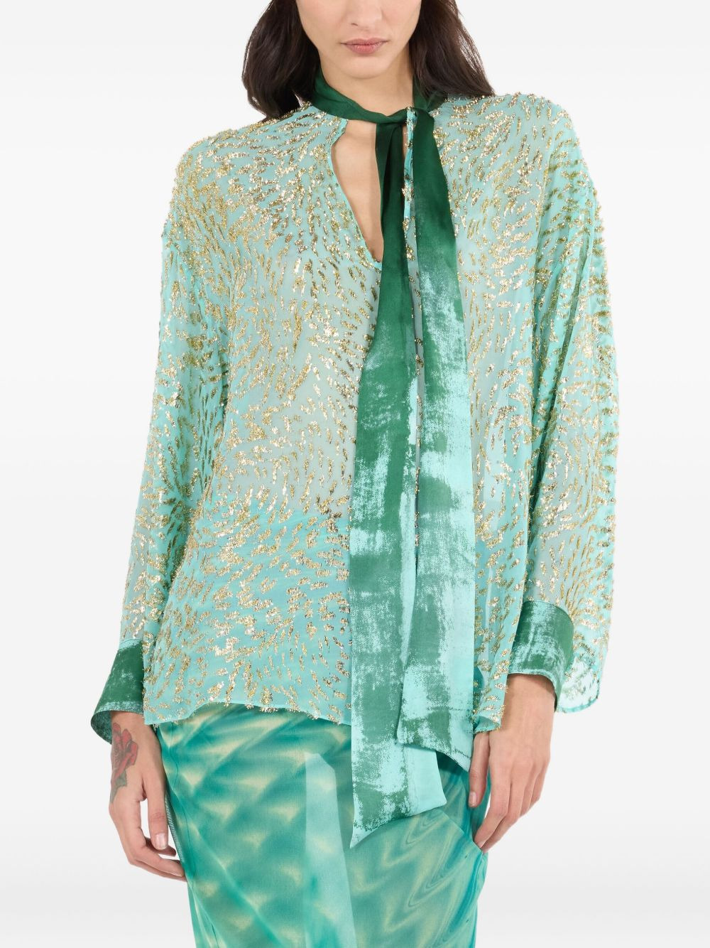silk blouse - 3