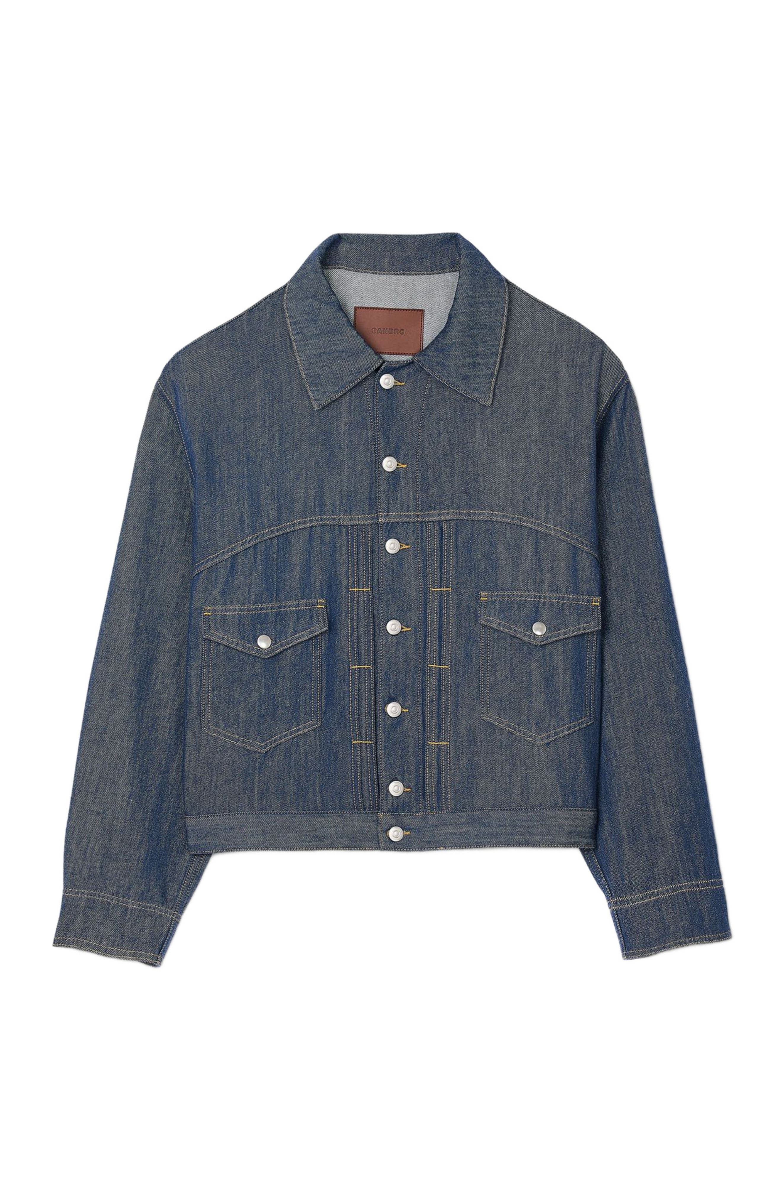 SANDRO Chambray jacket in Raw-Denim at Nordstrom - 5