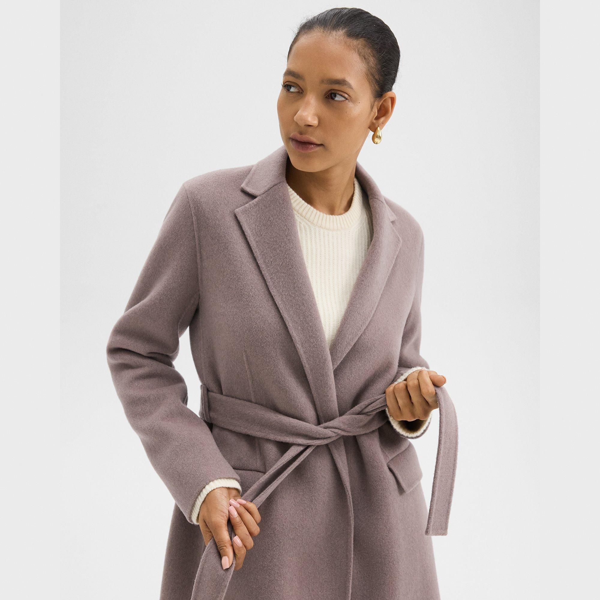 Wrap Coat in Double-Face Wool-Cashmere - 5