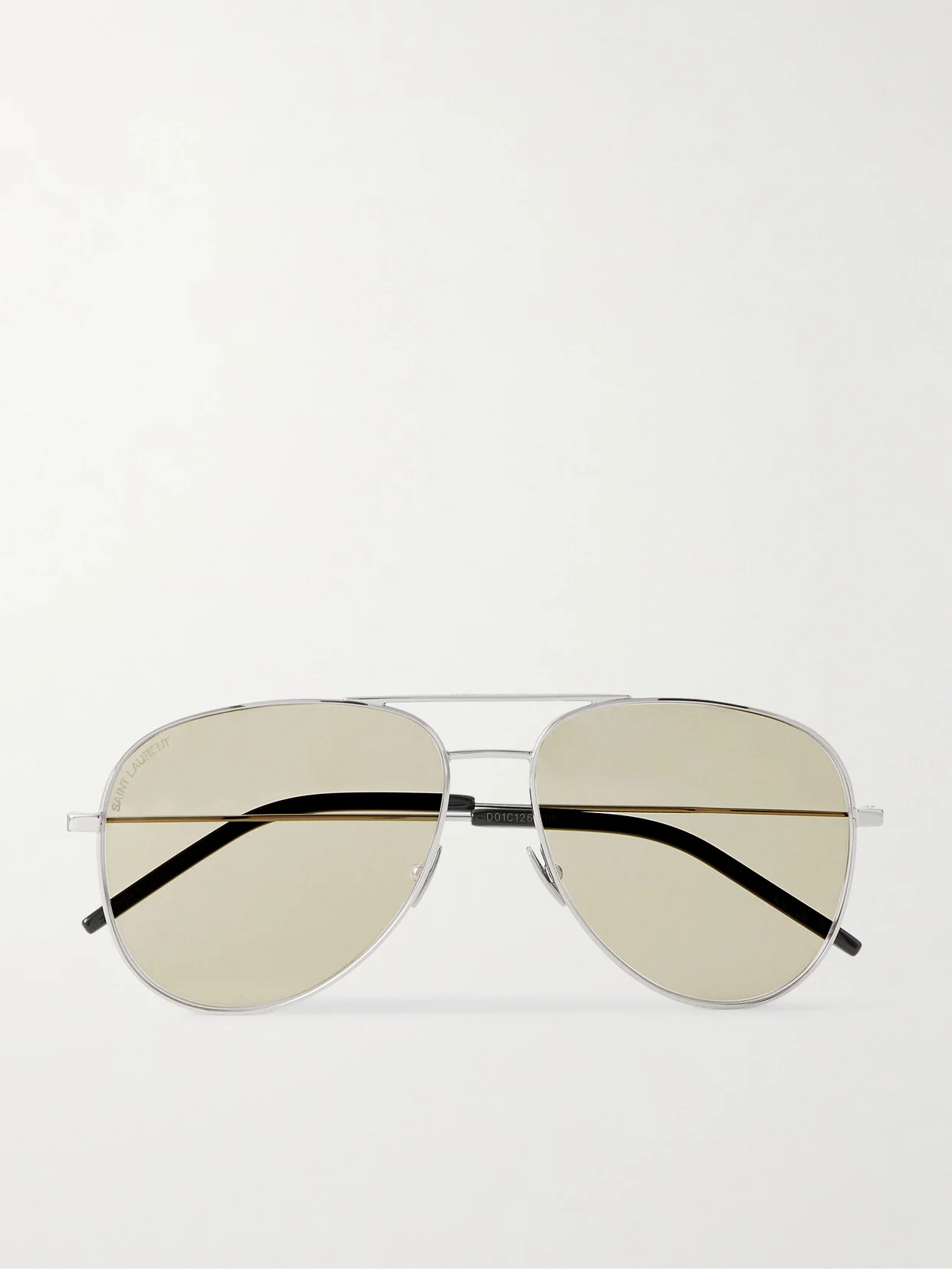 Classic 11 Aviator-style Silver-tone Sunglasses - 1