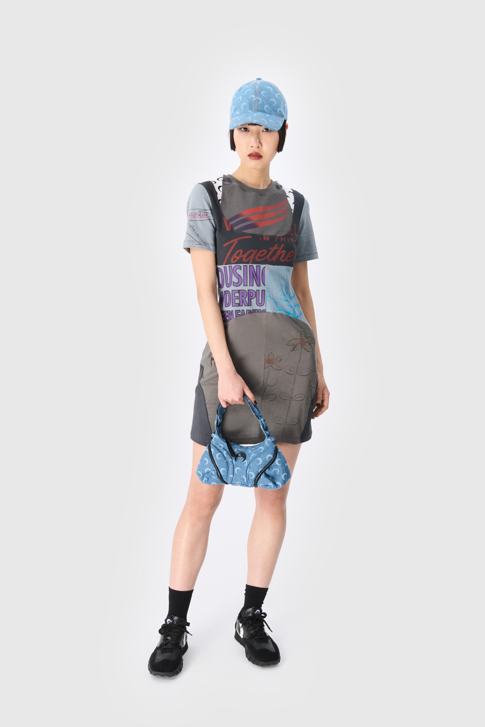 Upcycled Graphic T-Shirts Mini Dress - 2
