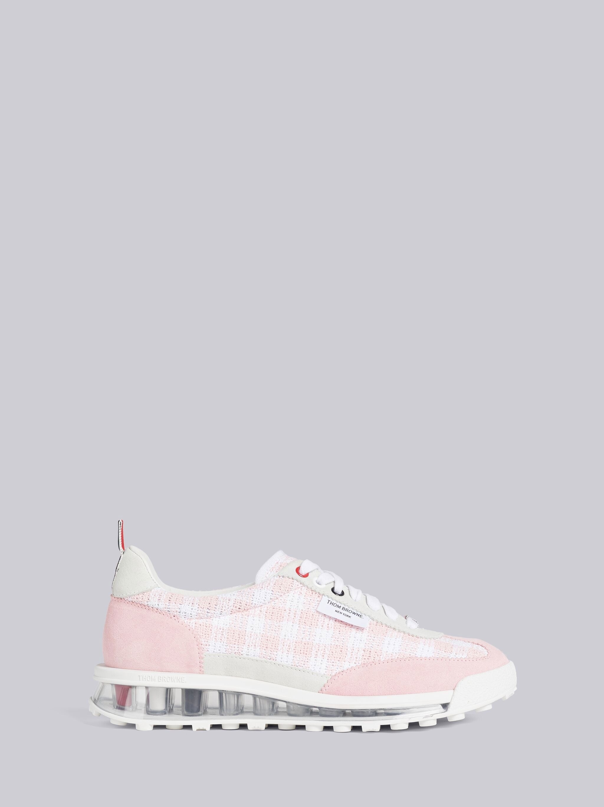 Gingham Boucle Clear Sole Tech Runner - 1