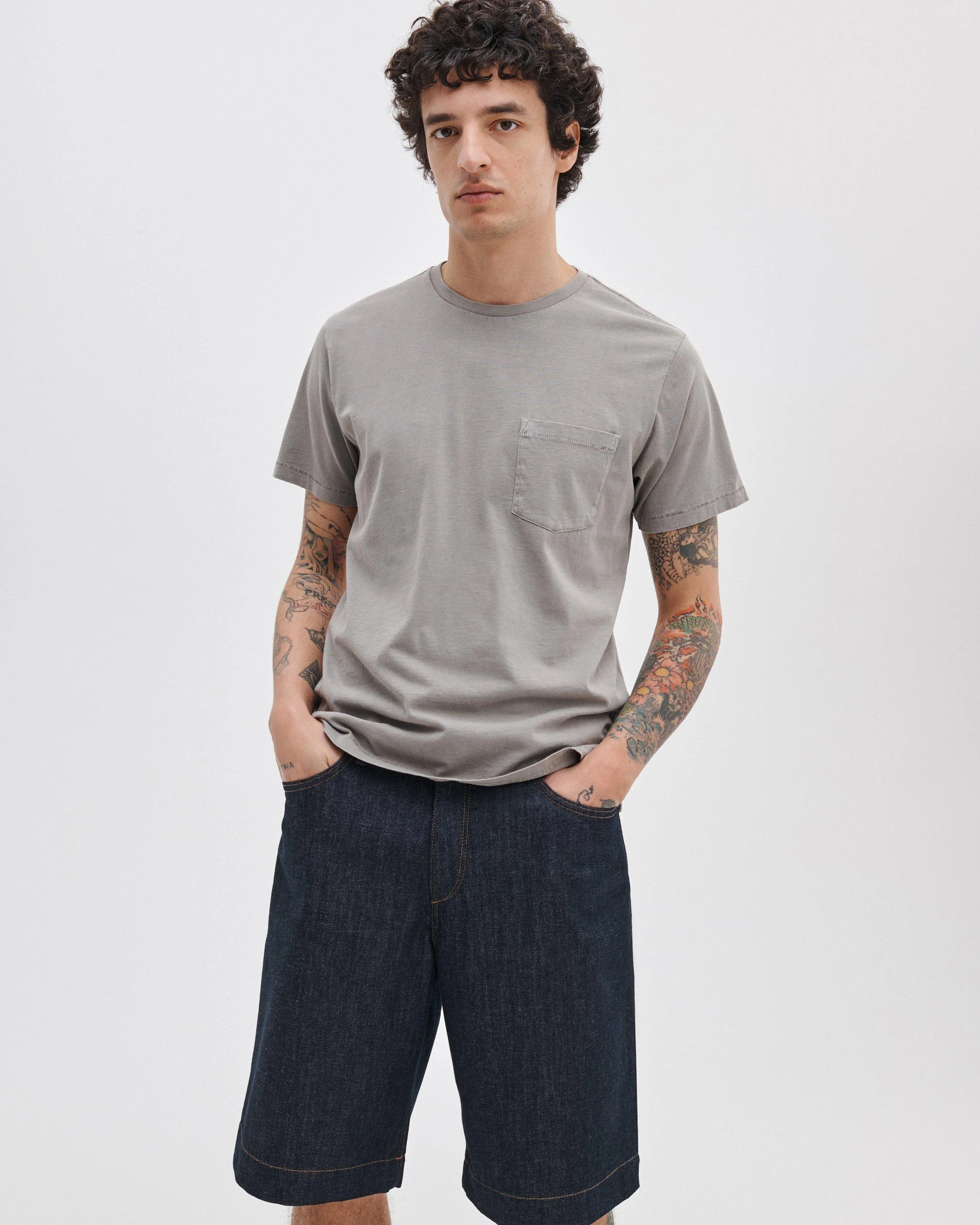 Garment-Dyed Pocket Tee - 1