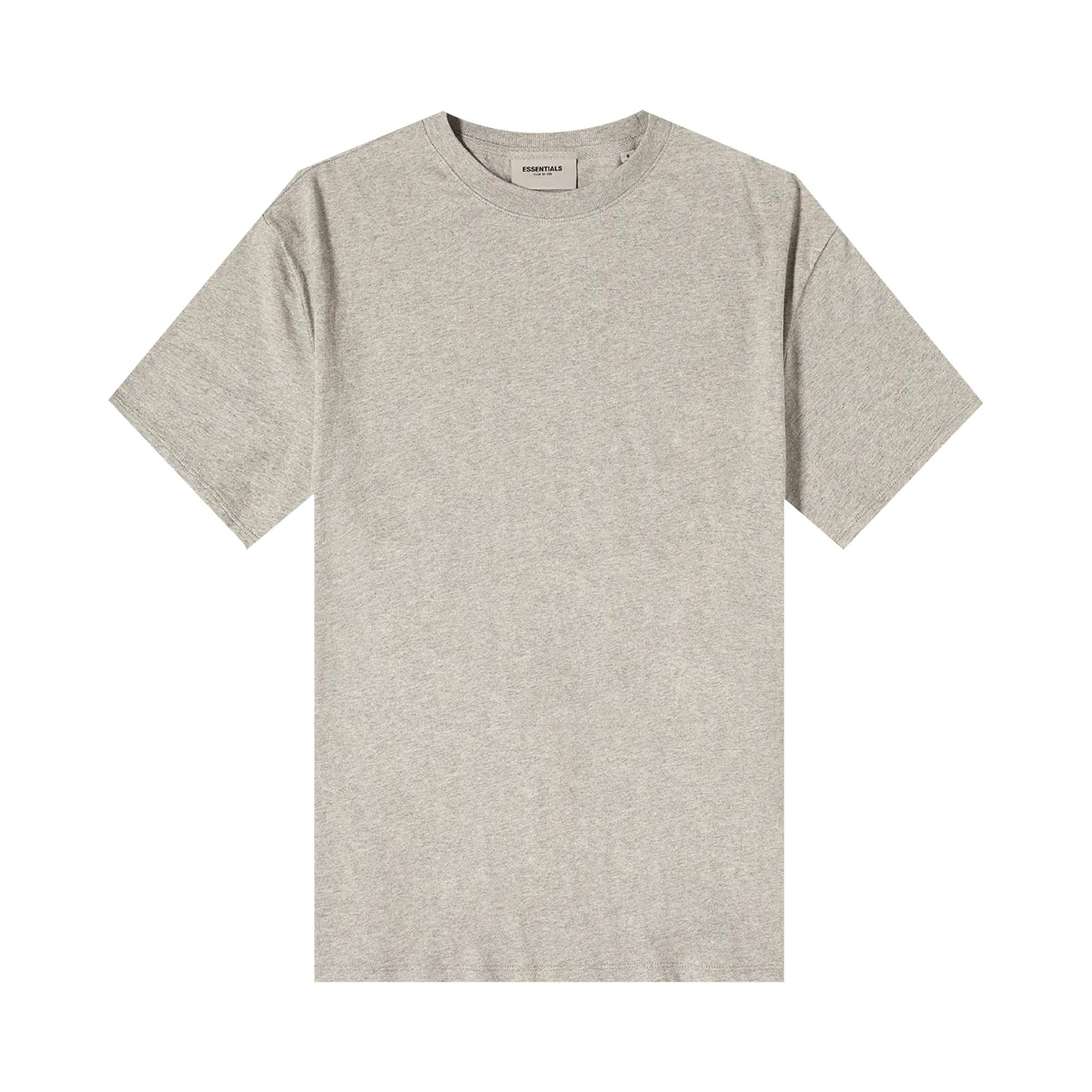 Fear of God Essentials Logo Short-Sleeve T-Shirt 'Heather Oatmeal' - 1