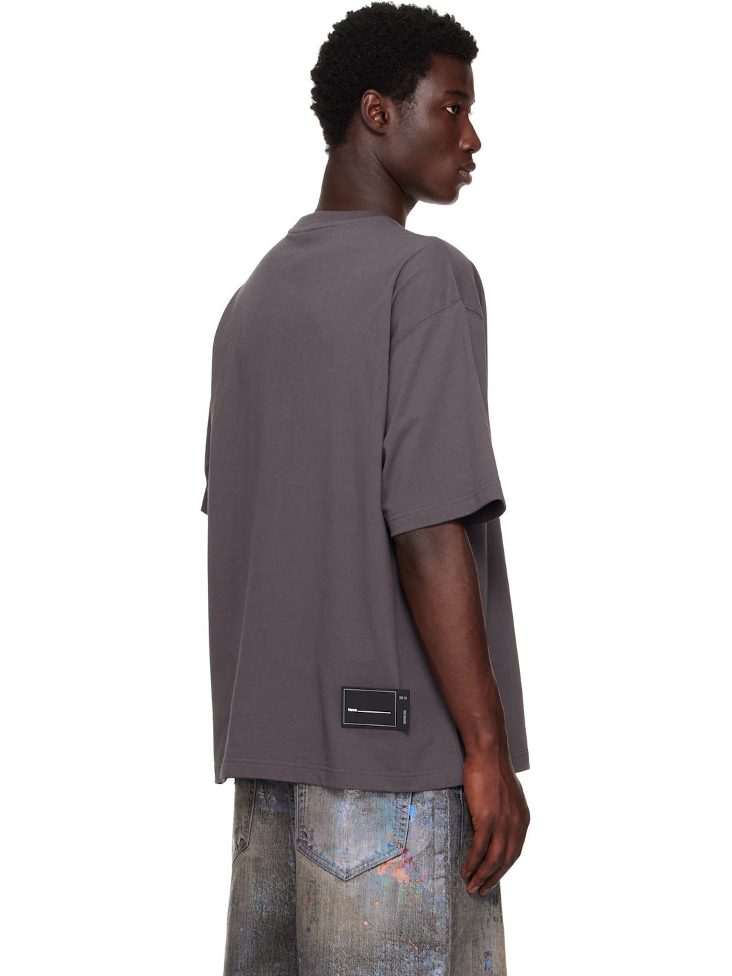 Gray 'WD' Logo T-shirt - 3