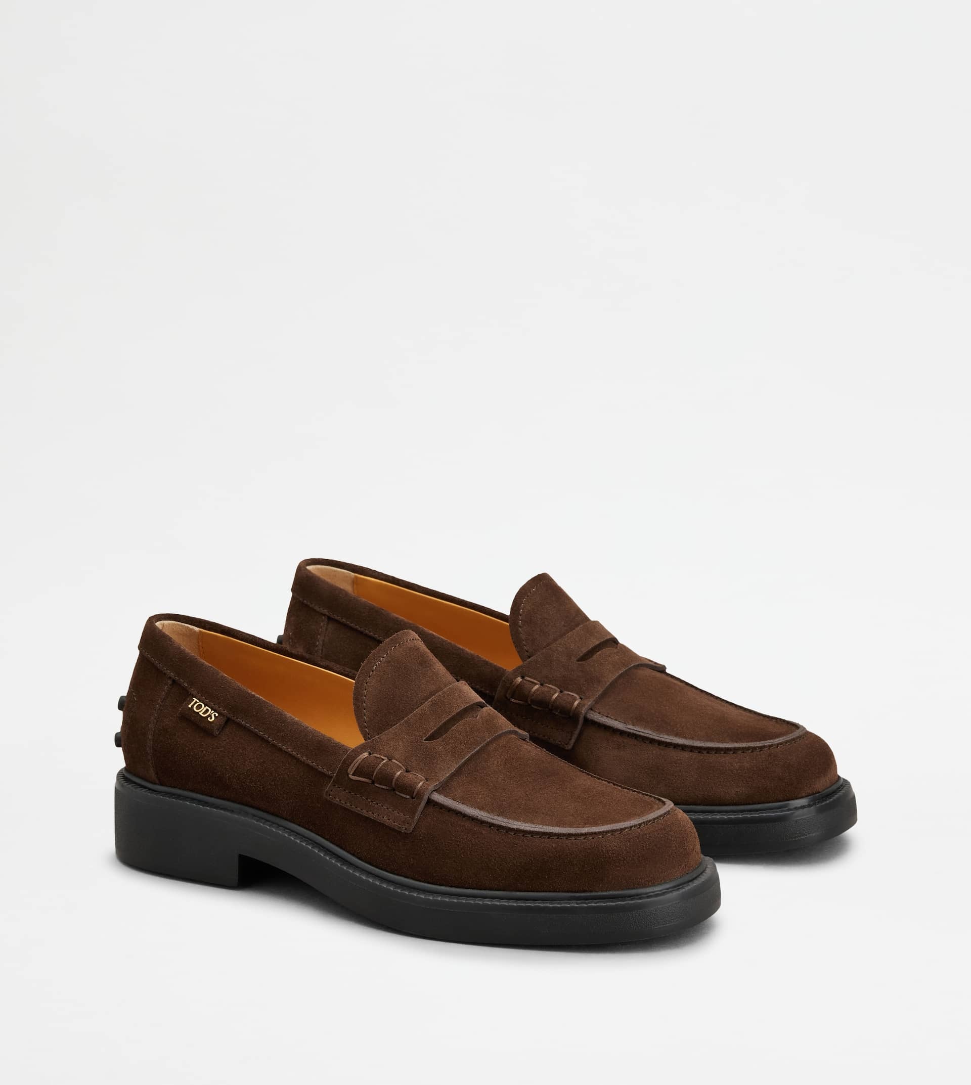 LOAFERS IN SUEDE - BROWN - 2