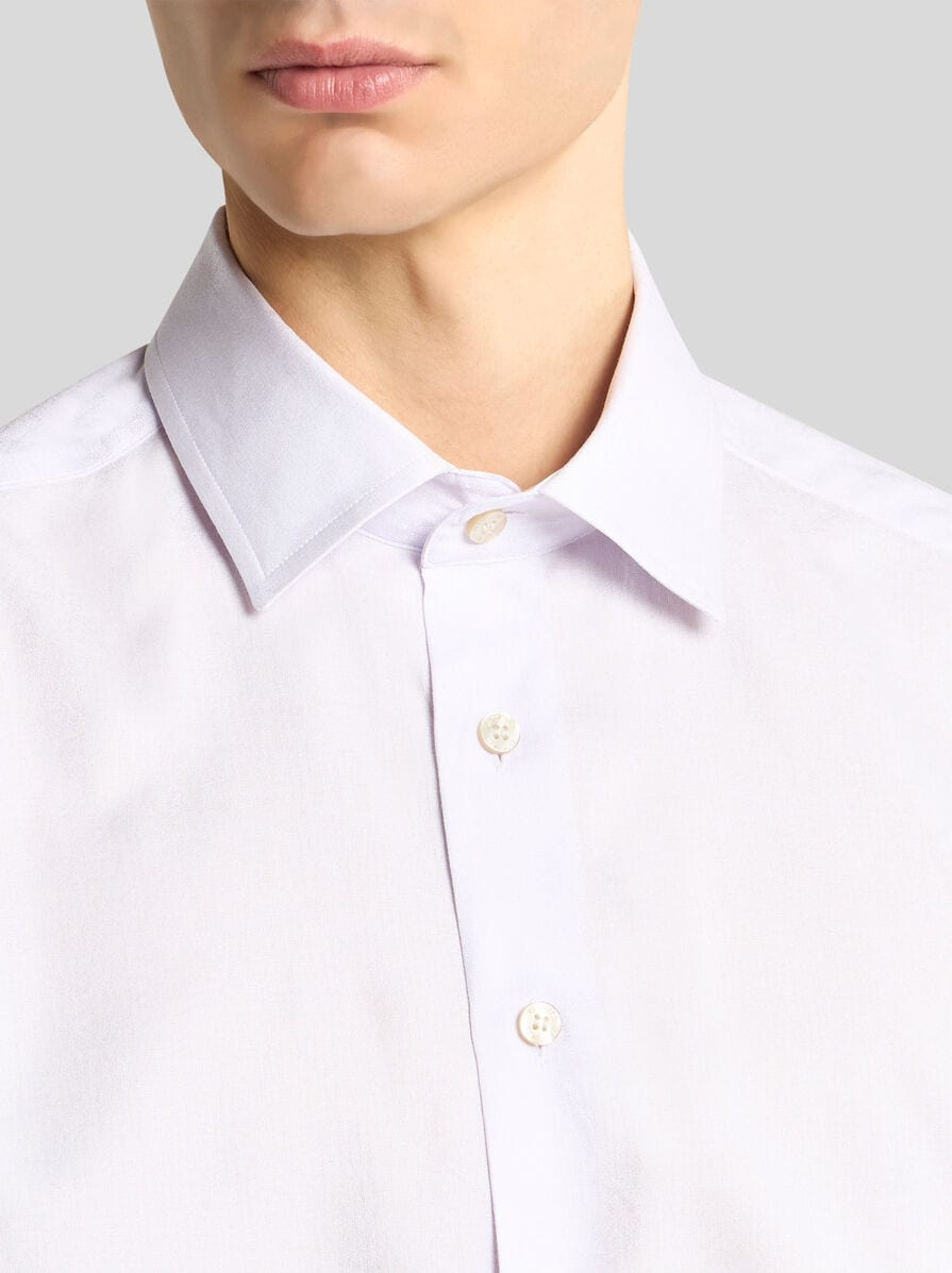 COTTON JACQUARD SHIRT WITH GECKO MOTIF - 3
