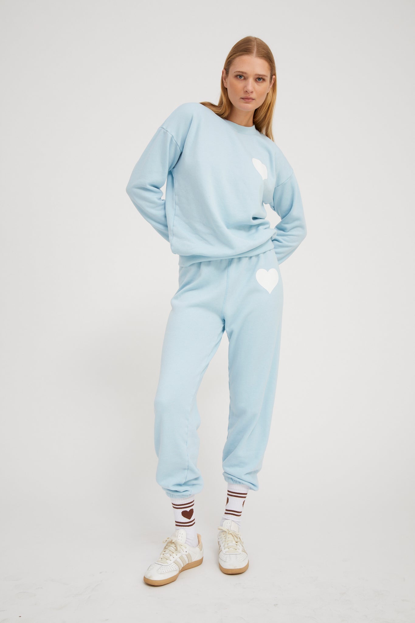 BABY BLUE HEART SWEATSHIRT - 3