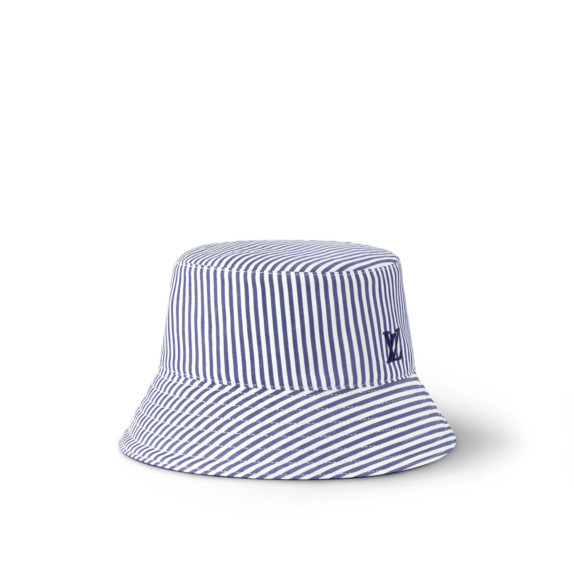 LV League Striped Bucket Hat - 2