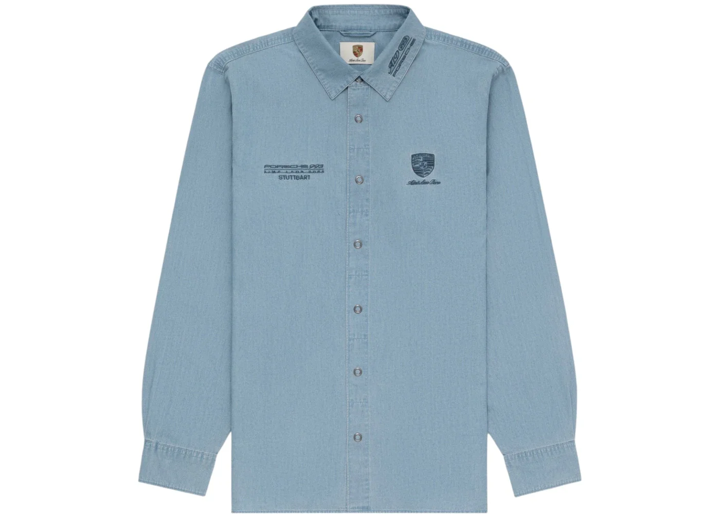 Aime Leon Dore x Porsche 993 Turbo Mechanic Shirt Chambray - 1