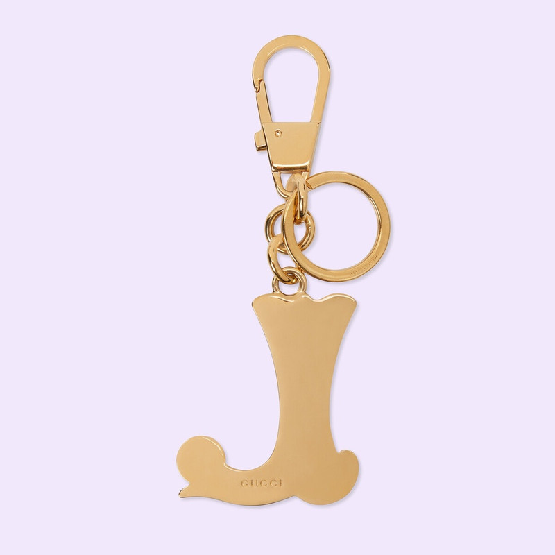 GUCCI Letter L Plexiglas keychain outlook