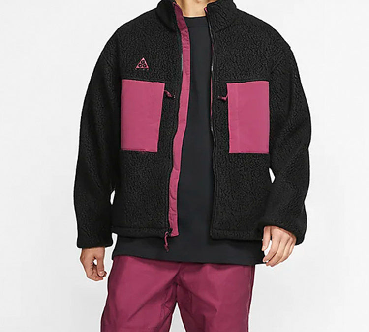 Nike Lab ACG Fleece Jacket 'Black Villain Red' CT2950-010 - 5