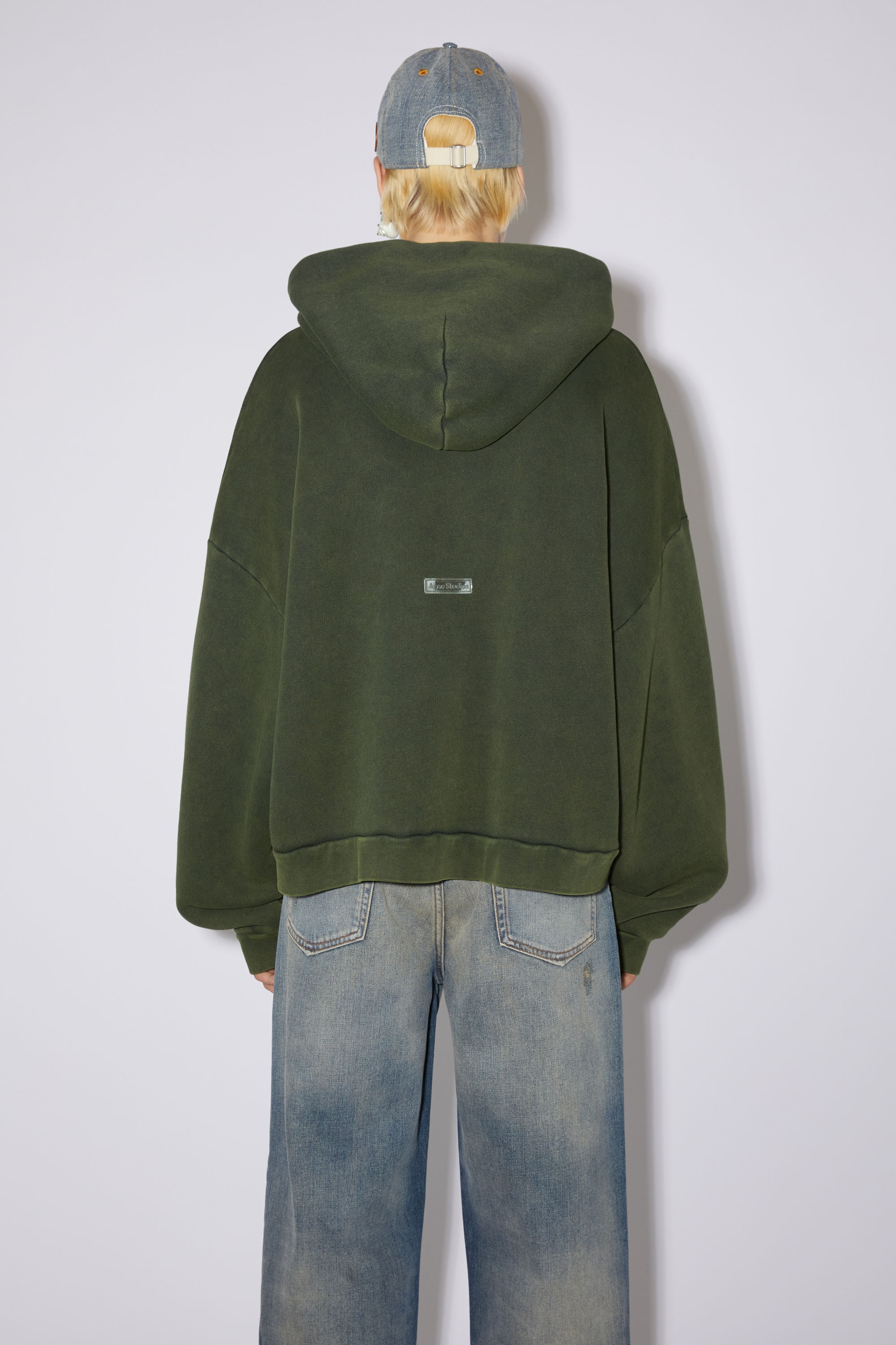 Hooded sweatshirt - Moss Green - 3