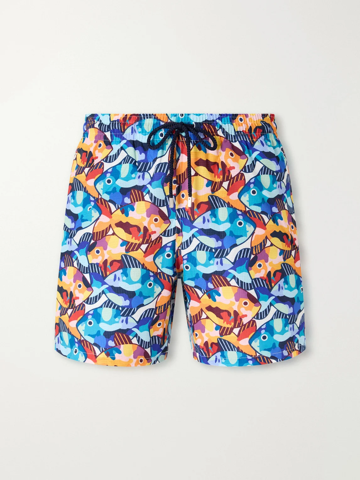 Mahina Straight-Leg Mid-Lenght Printed Shell Swim Shorts - 1