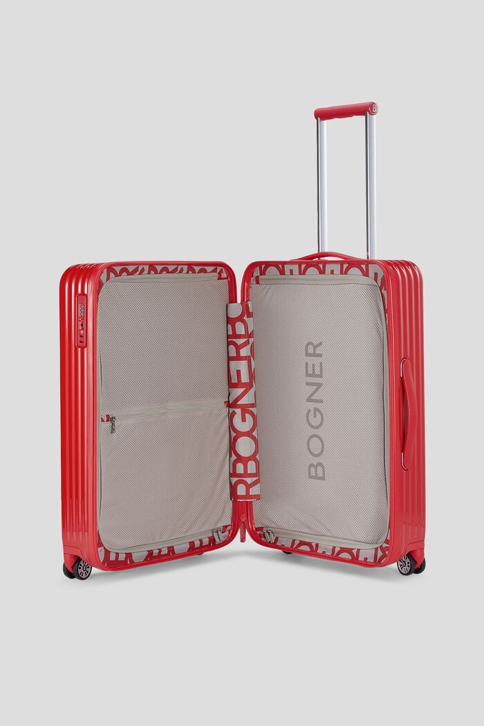 Piz Medium hard shell suitcase in Red - 5