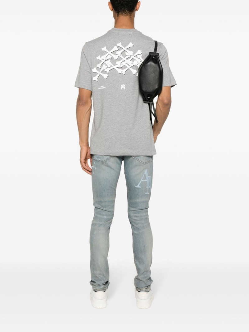 AMIRI Bones Stacked cotton T-shirt outlook