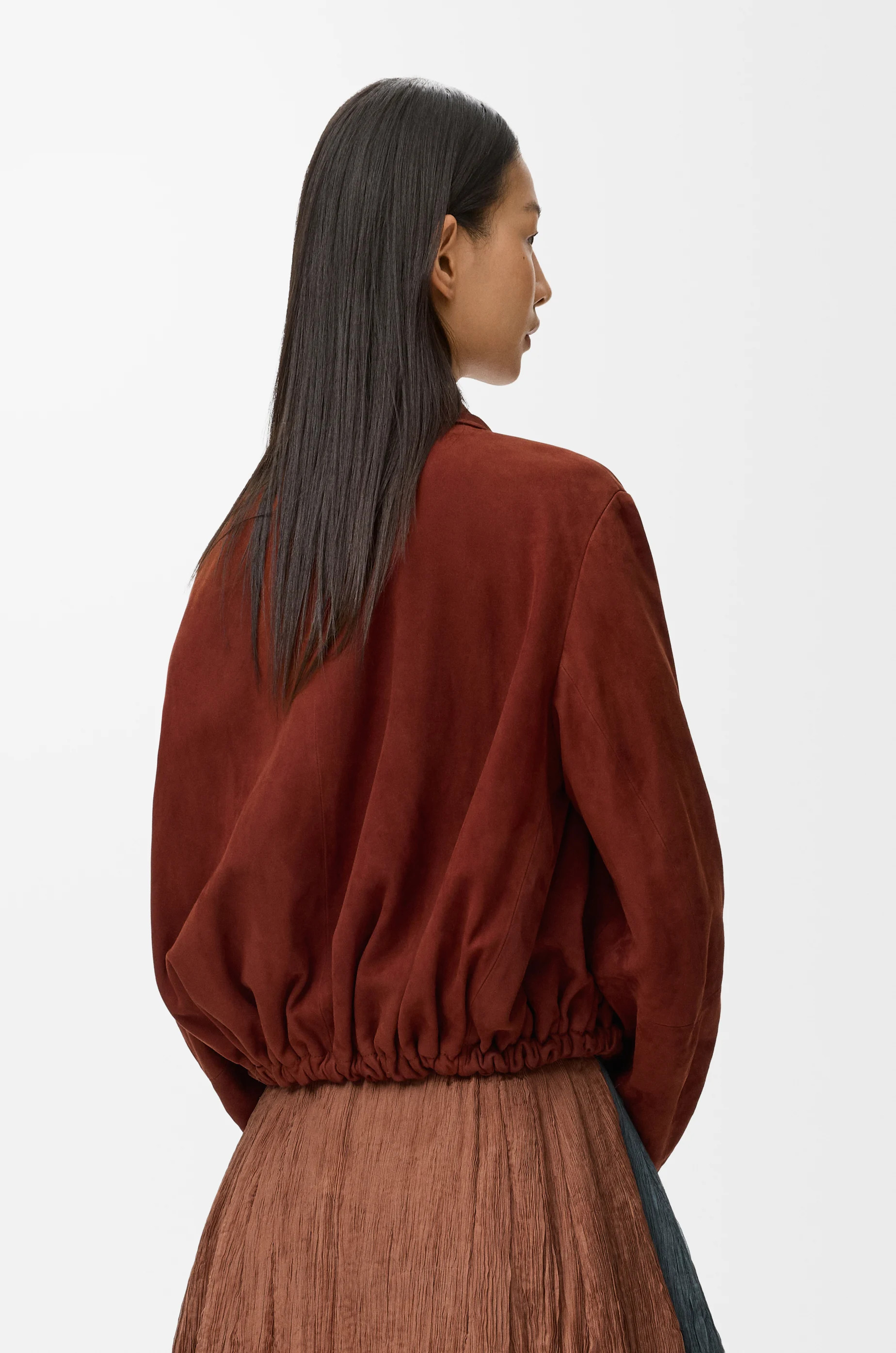 Balloon jacket in suede goatskin - 4