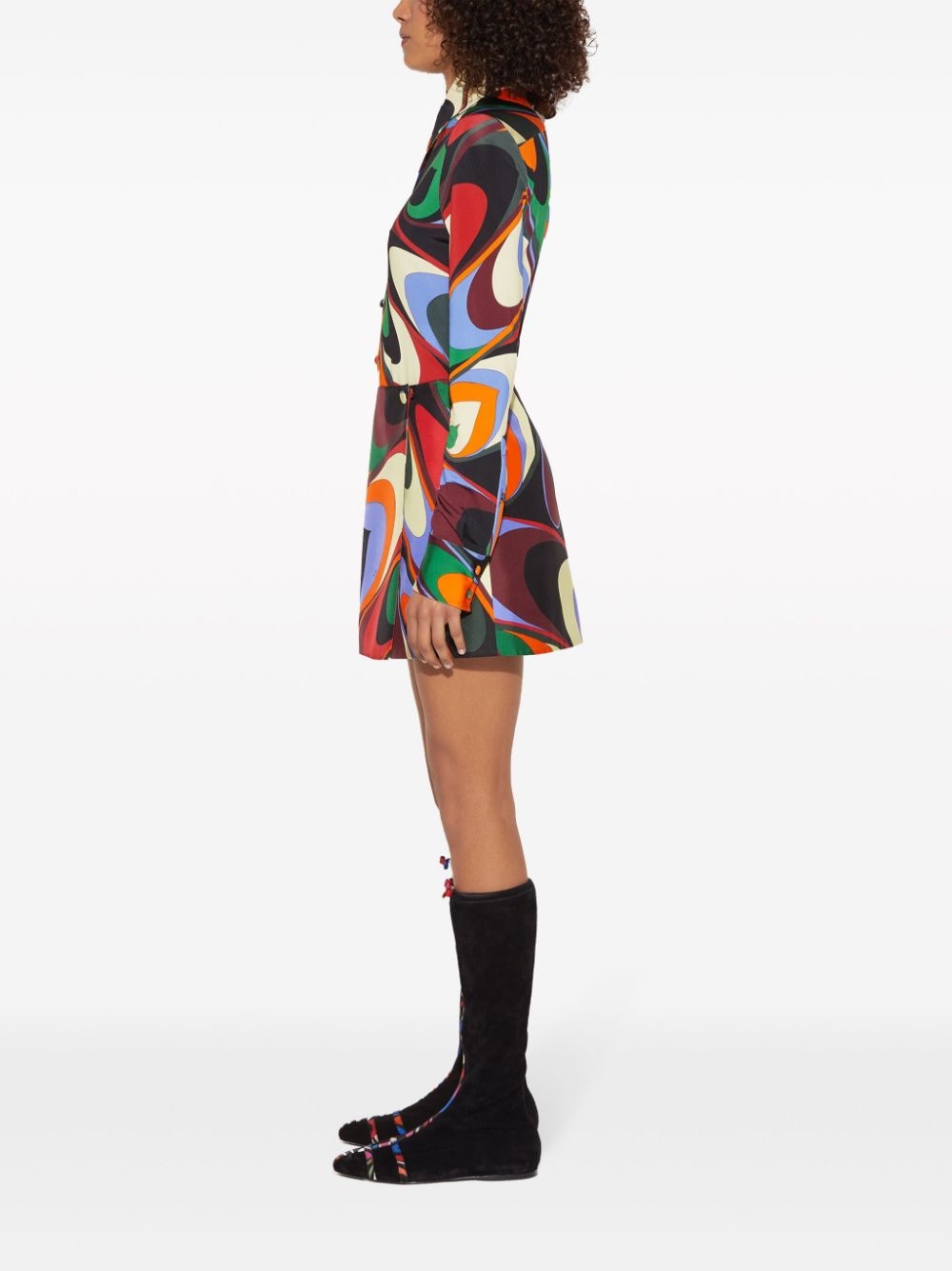 One-print satin shirt - 3