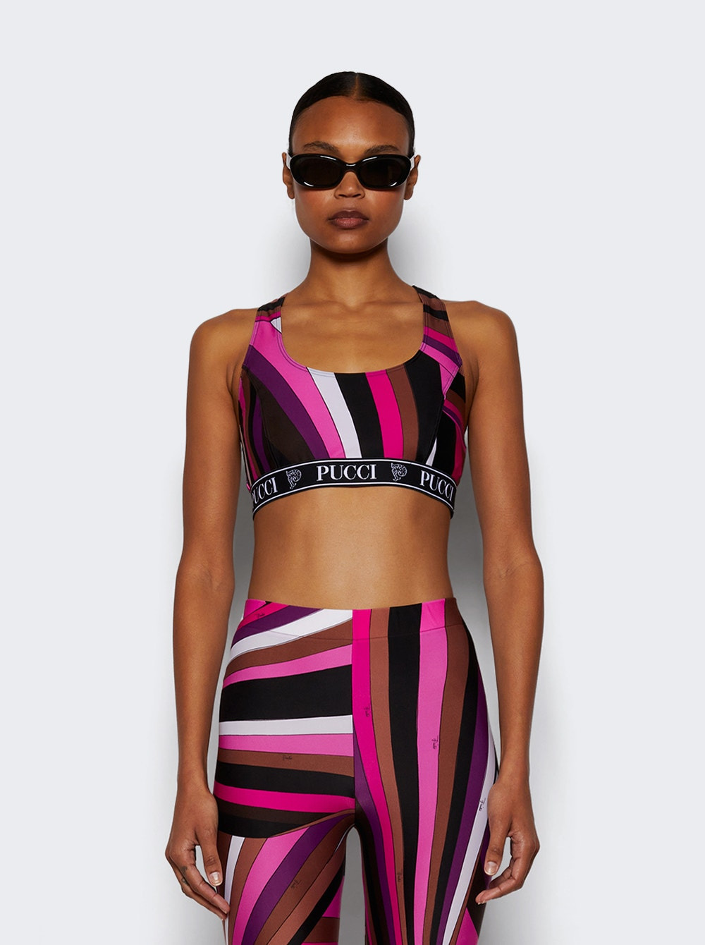 Iride-print Bra Top Fuchsia - 3