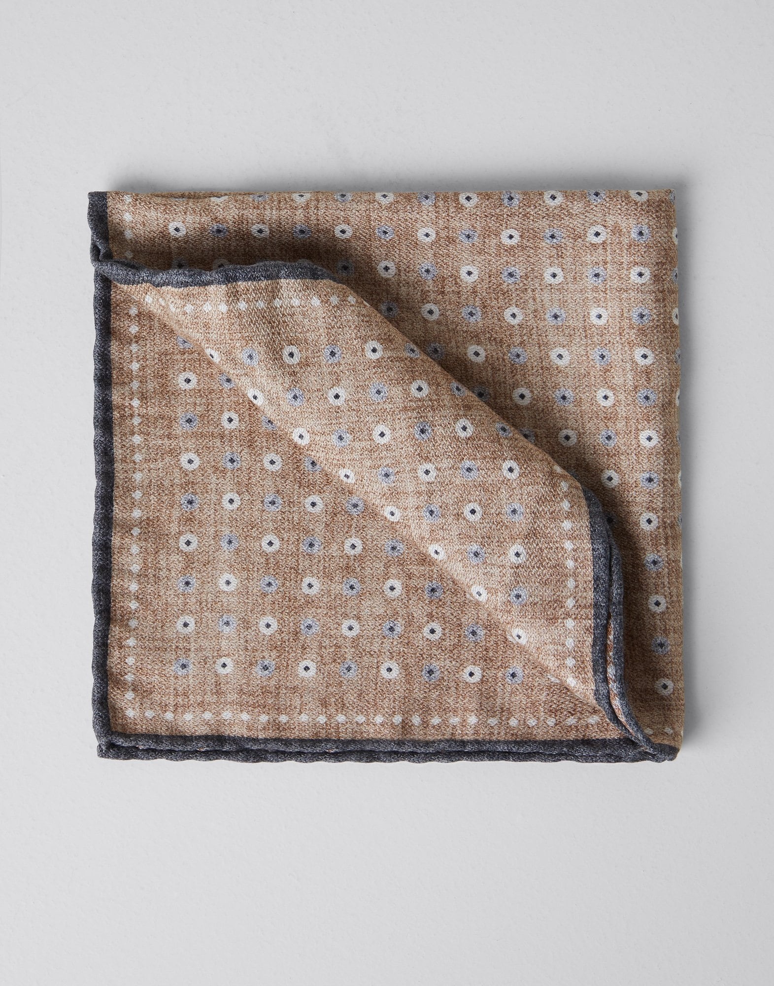 Double face silk pocket square - 1