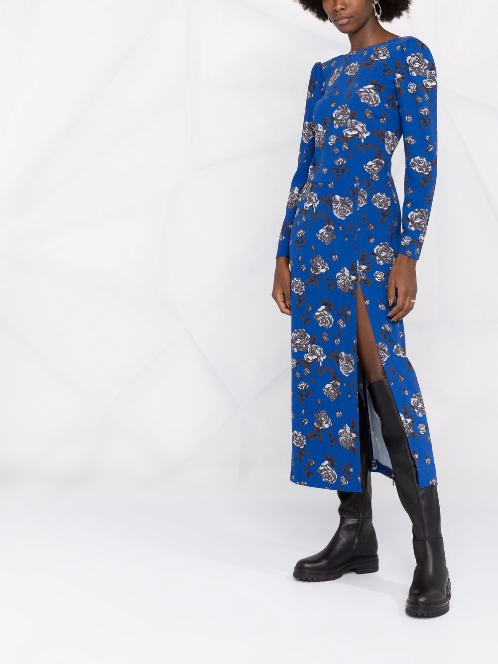 floral-print midi dress - 6