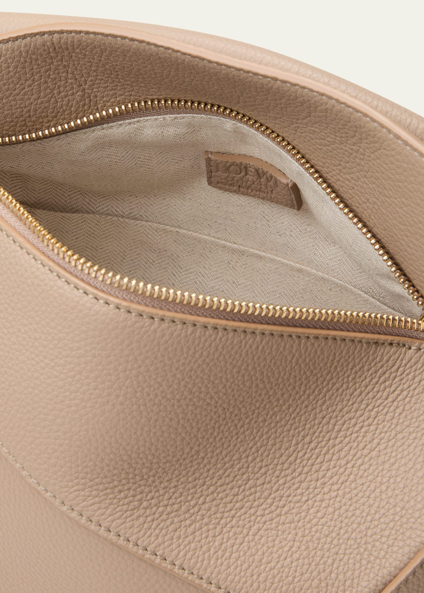 Small Puzzle Edge Leather Shoulder Bag - 4
