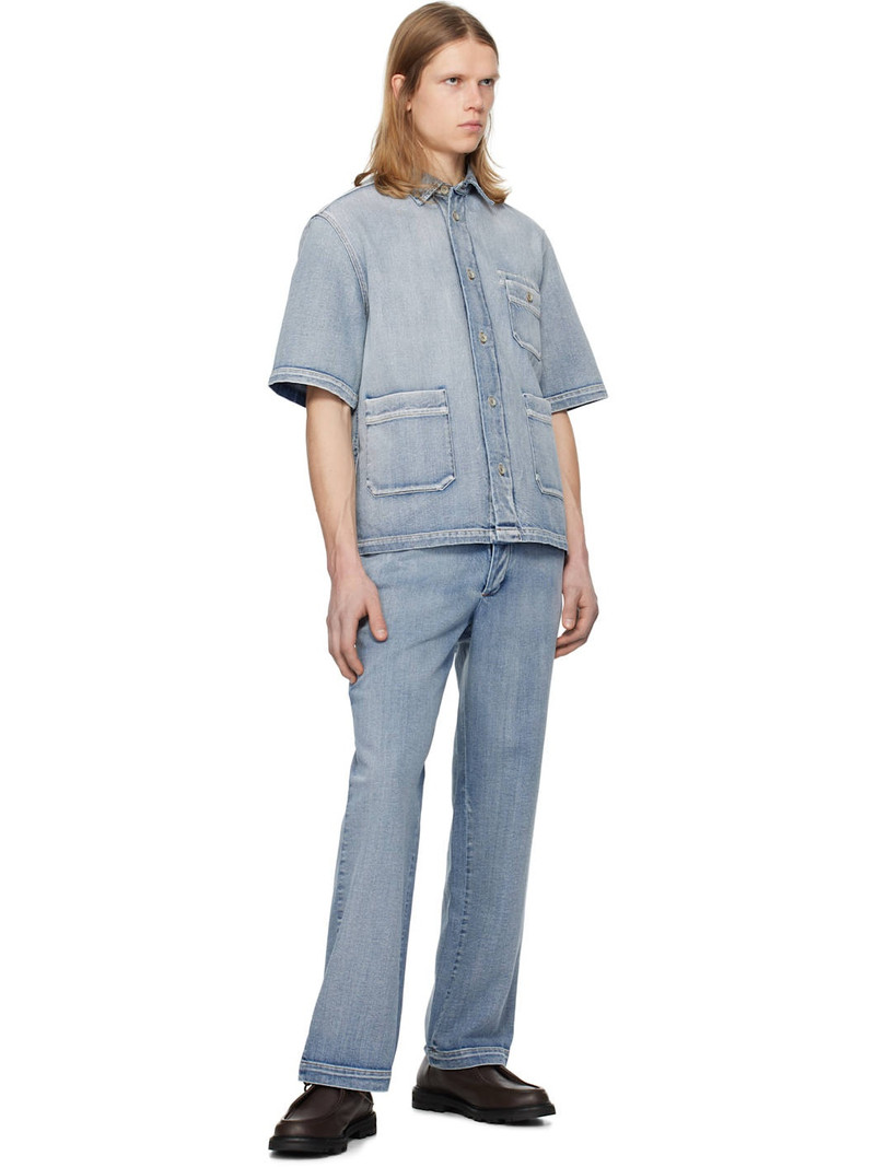 BARENA Blue Ordior Geco Shirt outlook