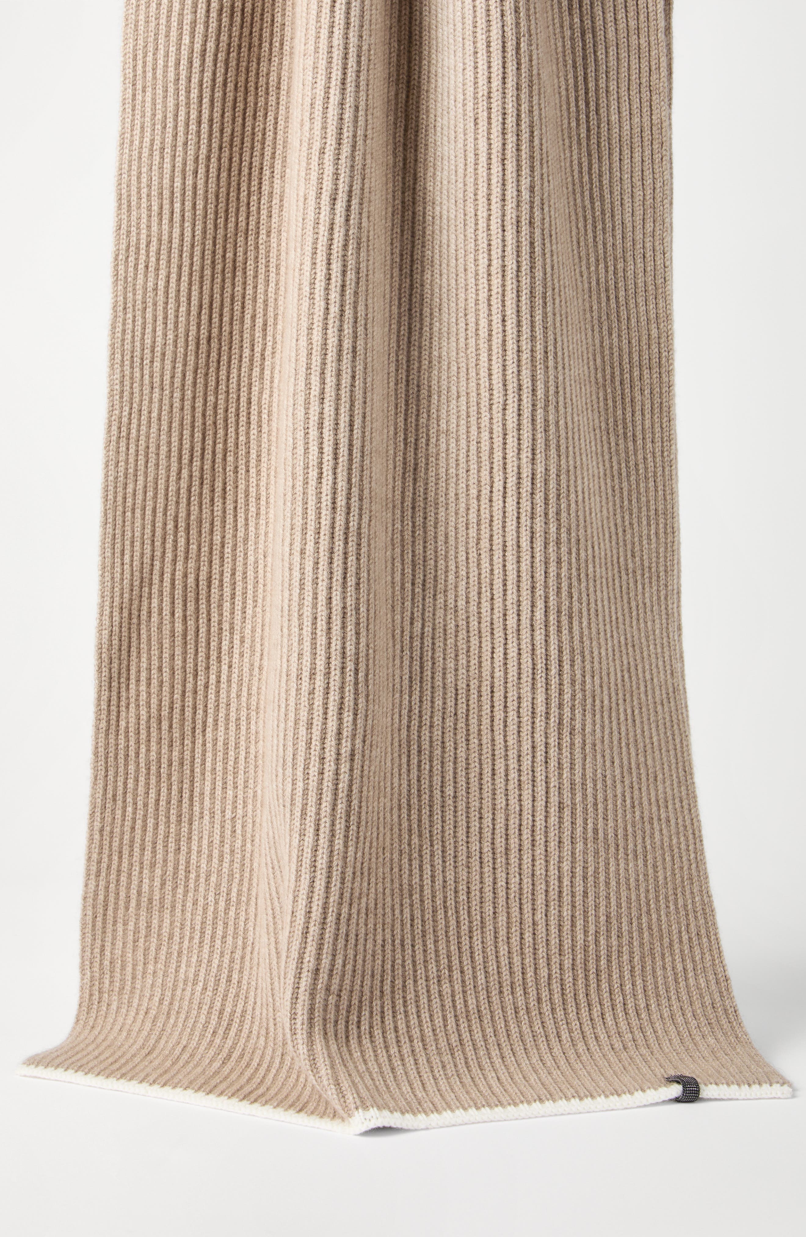 Brunello Cucinelli Knit scarf in Light Brown at Nordstrom - 2