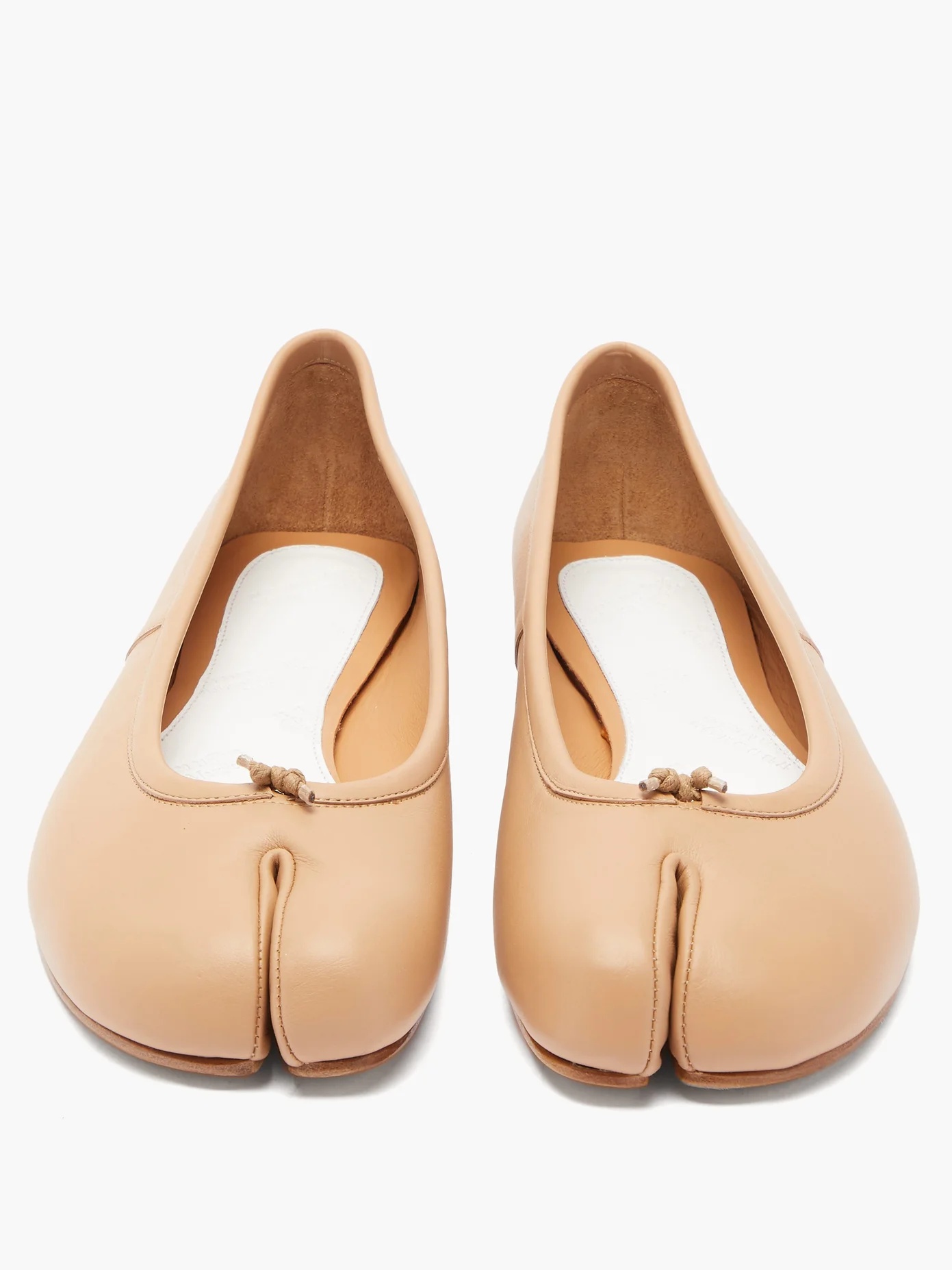 Tabi split-toe leather flats - 5