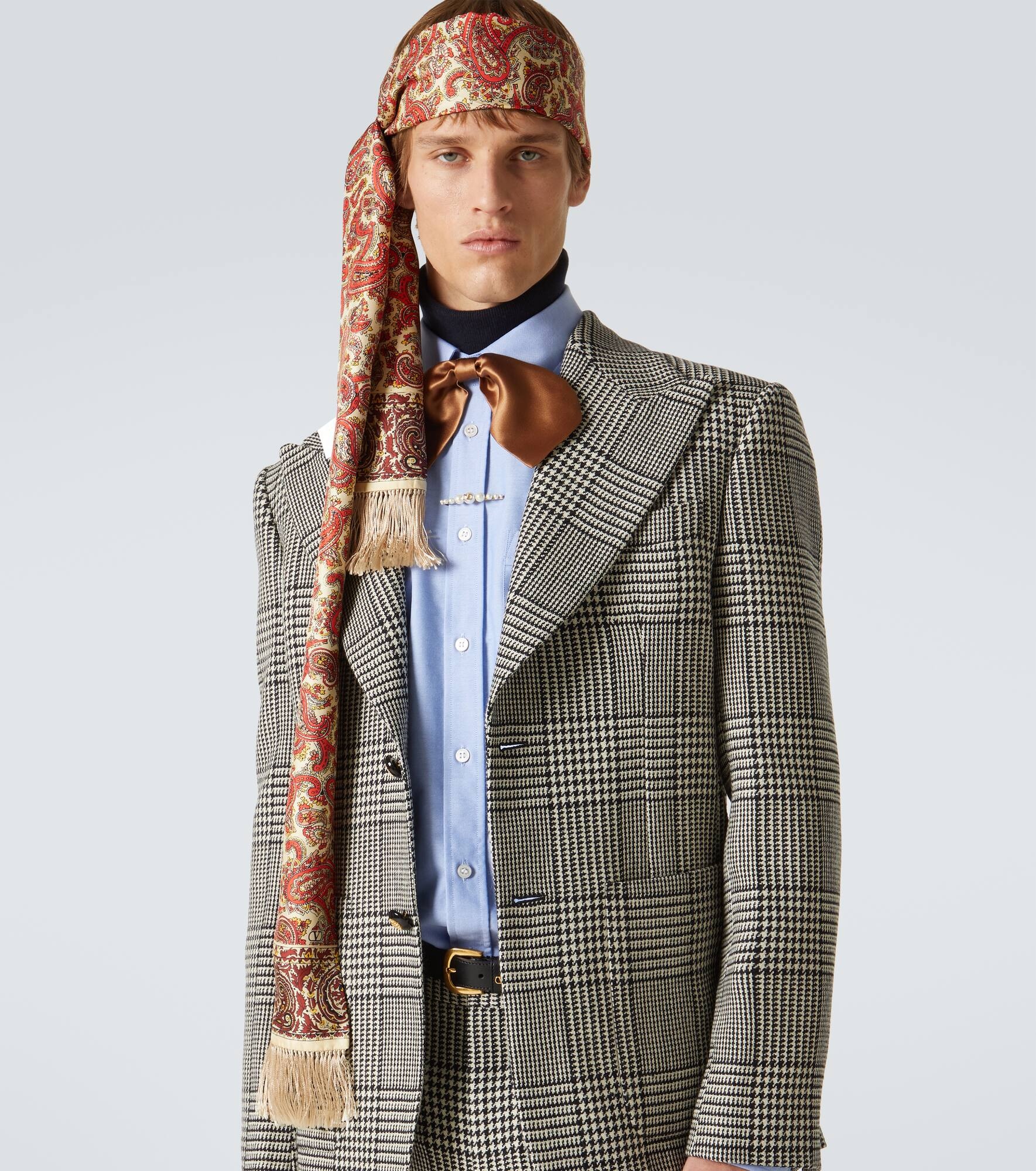Paisley silk scarf - 3