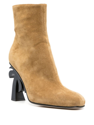 Palm Angels Palm-heel 105mm suede boots outlook
