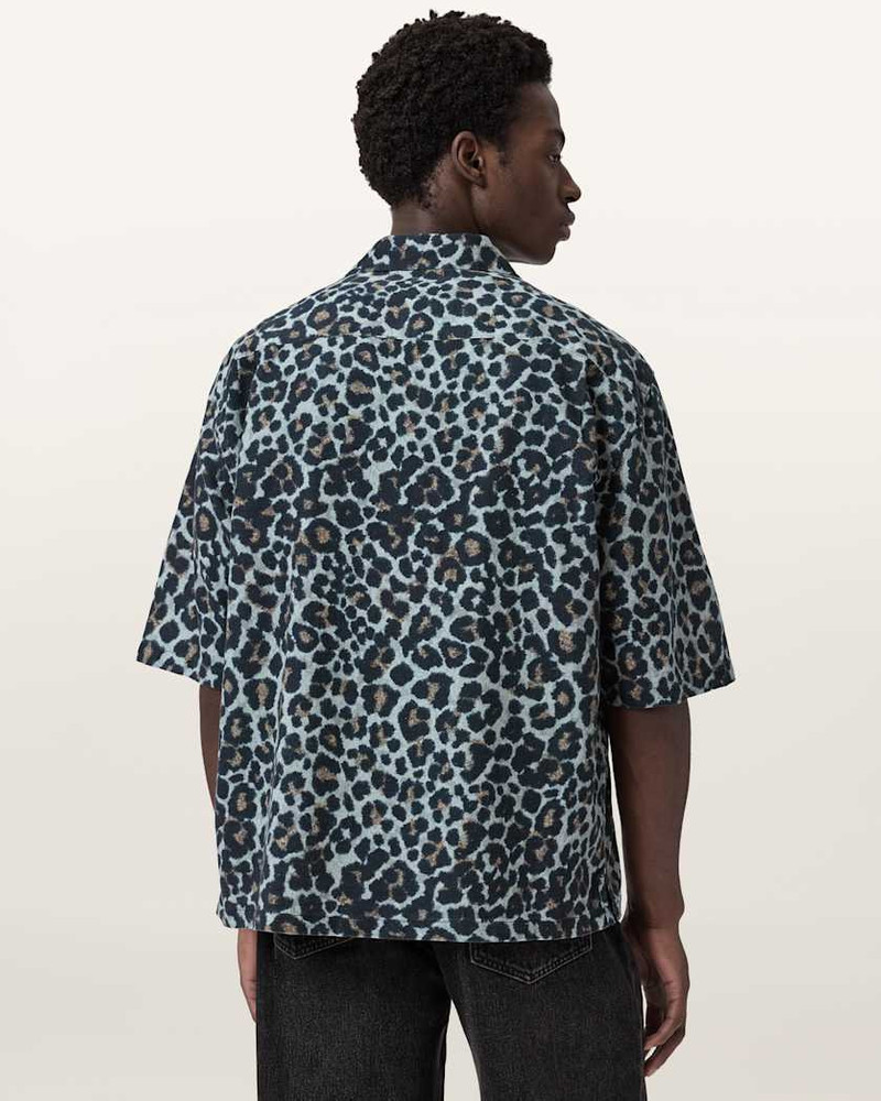 SILESIA SHORT SLEEVE LEOPARD PRINT SHIRT 5