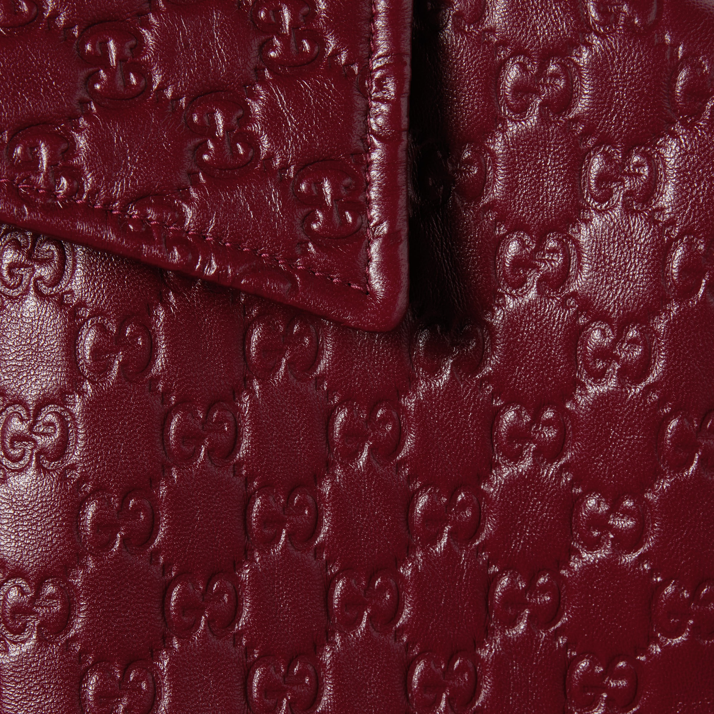Oversize embossed GG leather jacket - 6